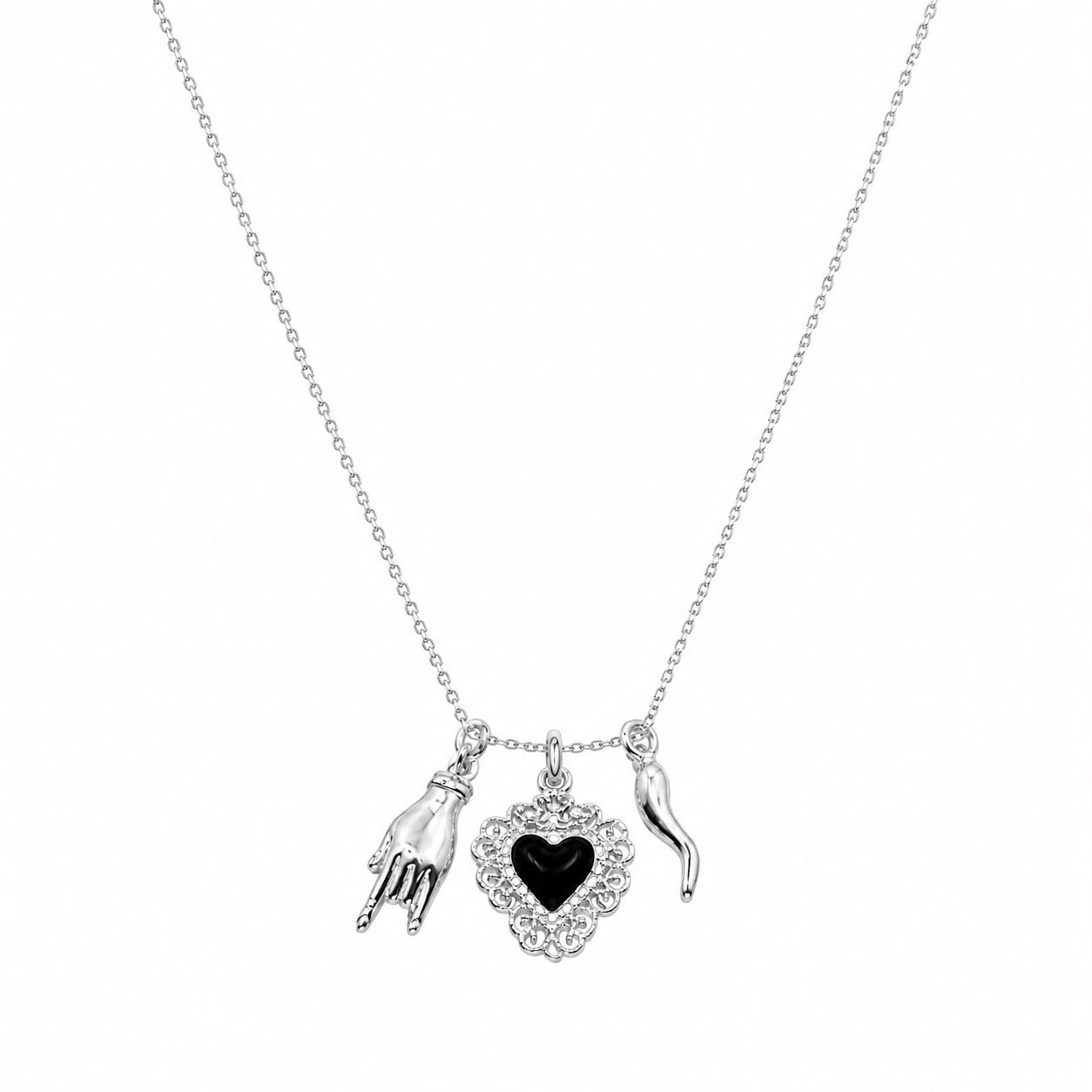 Collar Nápoles Corazón Negro