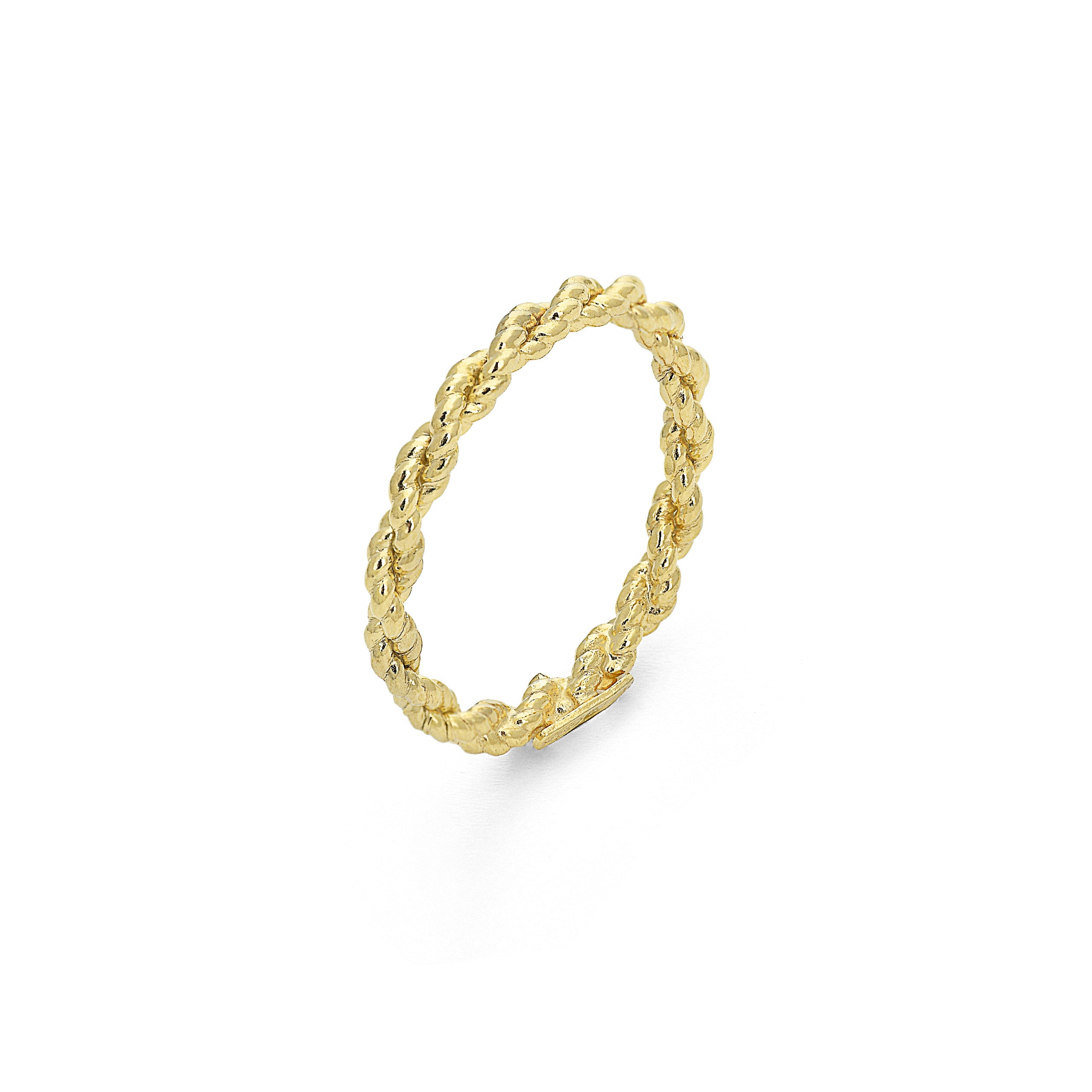Anello oro intrecciato