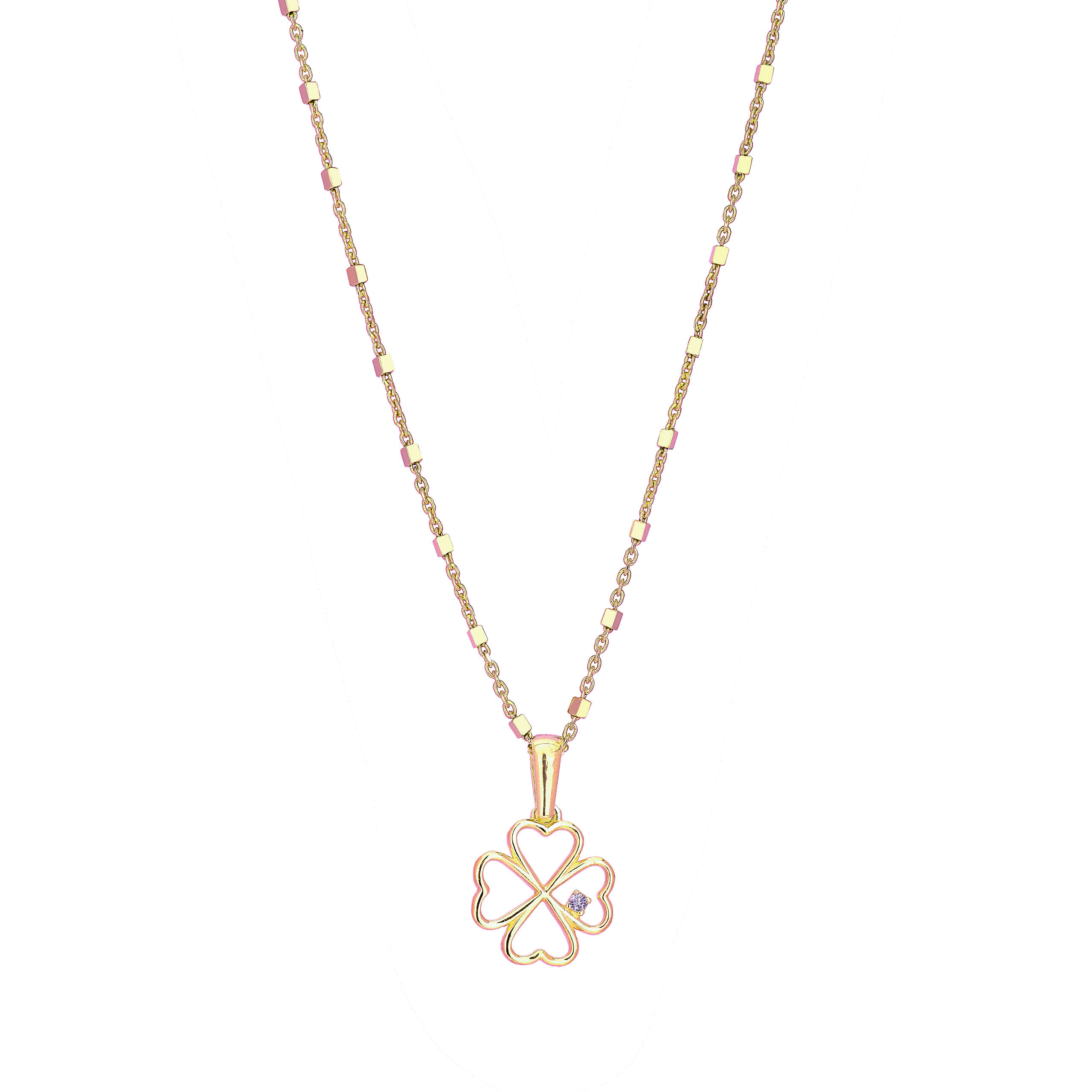 Collana Lucky Quadrifoglio Pendente