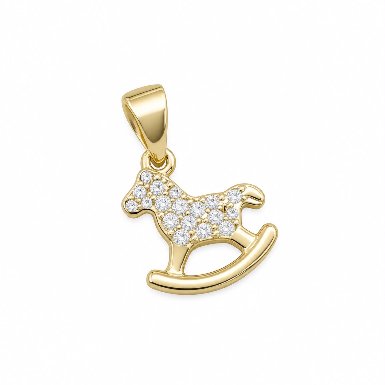 Mom Heart Pendant Zirconia