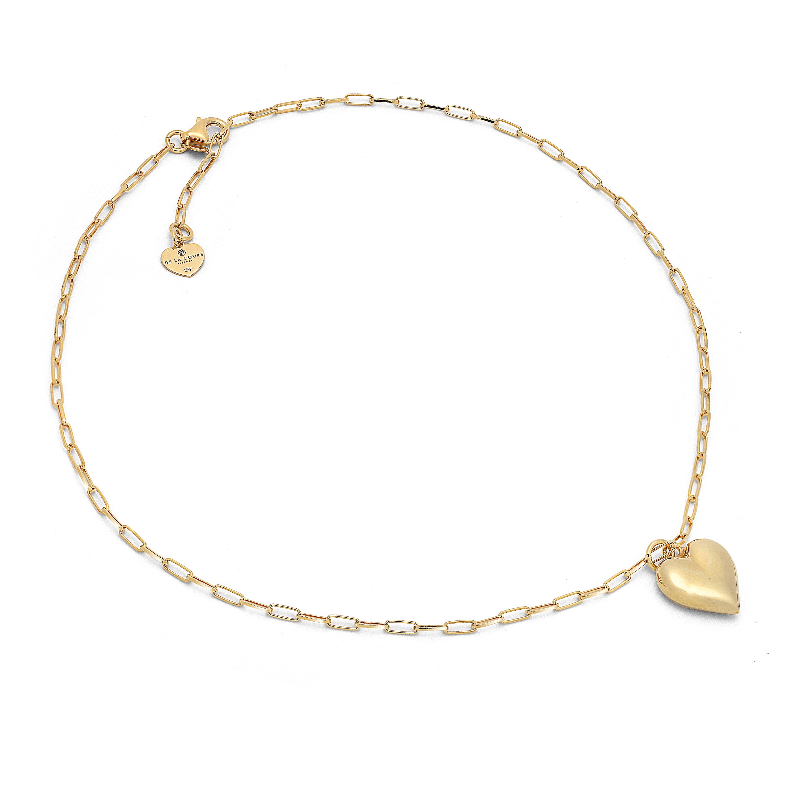 Collana cuore oro pendente