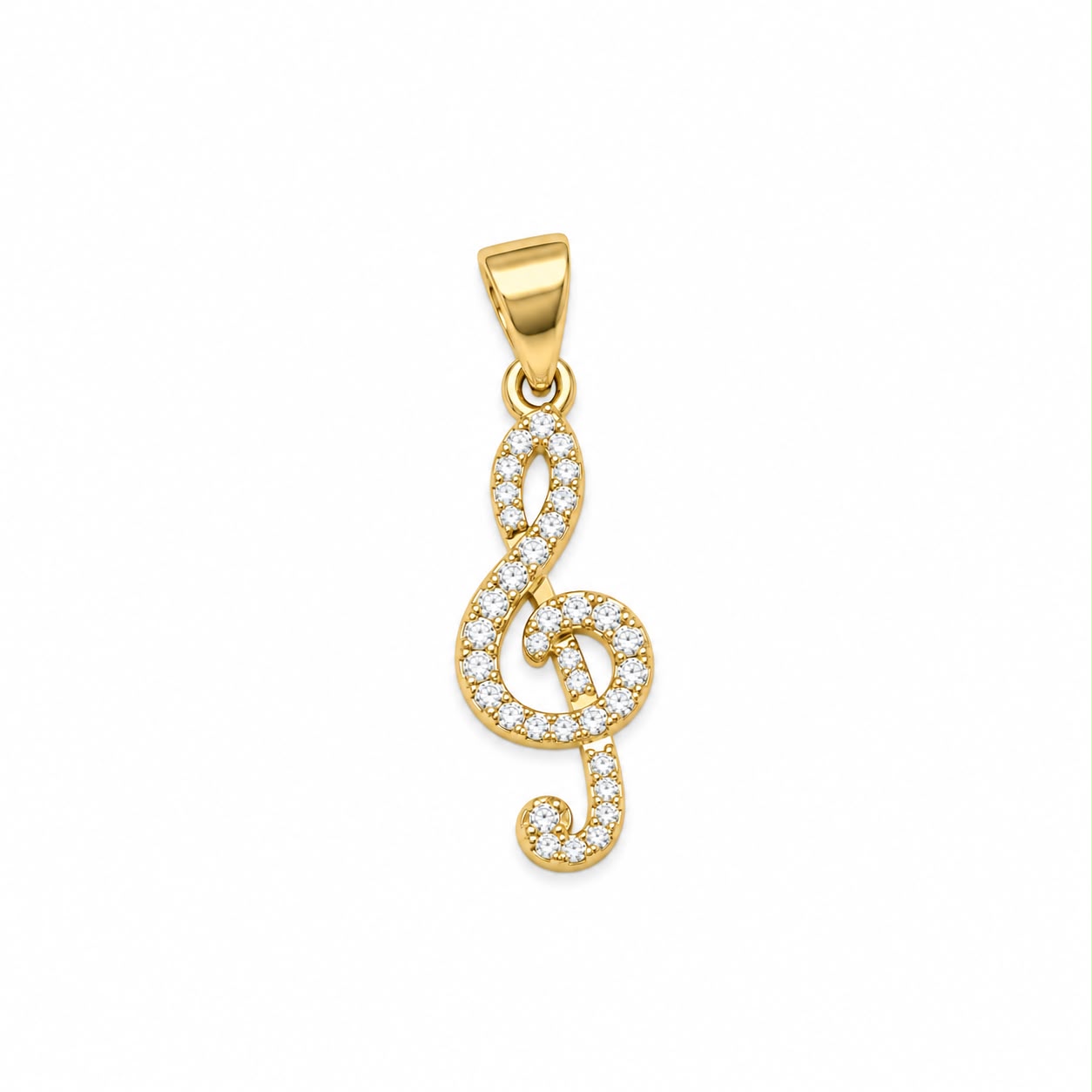Mom Heart Pendant Zirconia