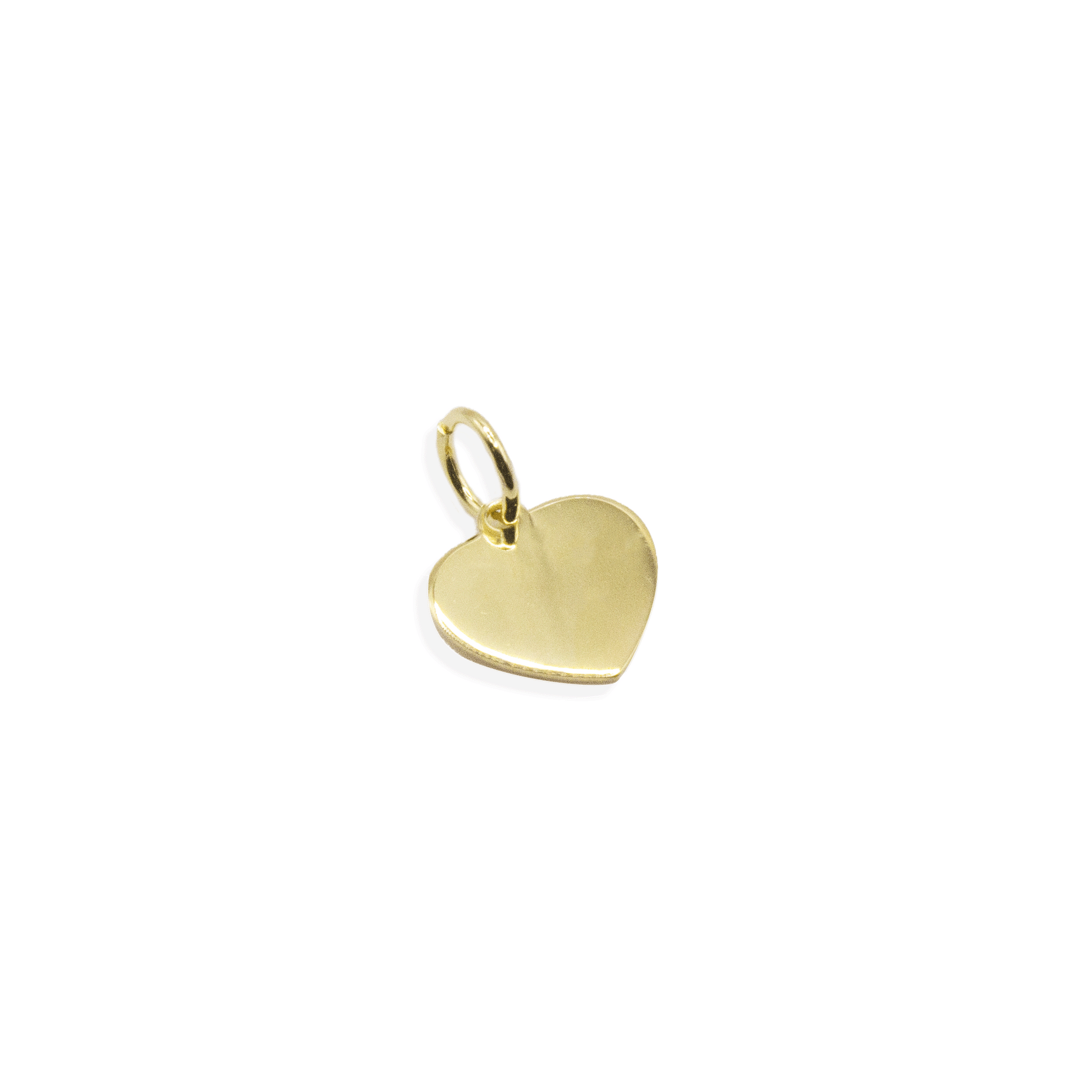 Small Plate Heart Pendant