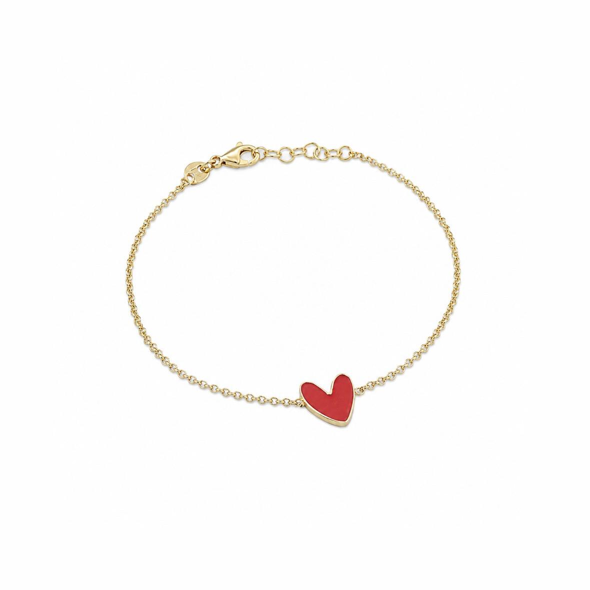 Paris Love Red Enamel Bracelet