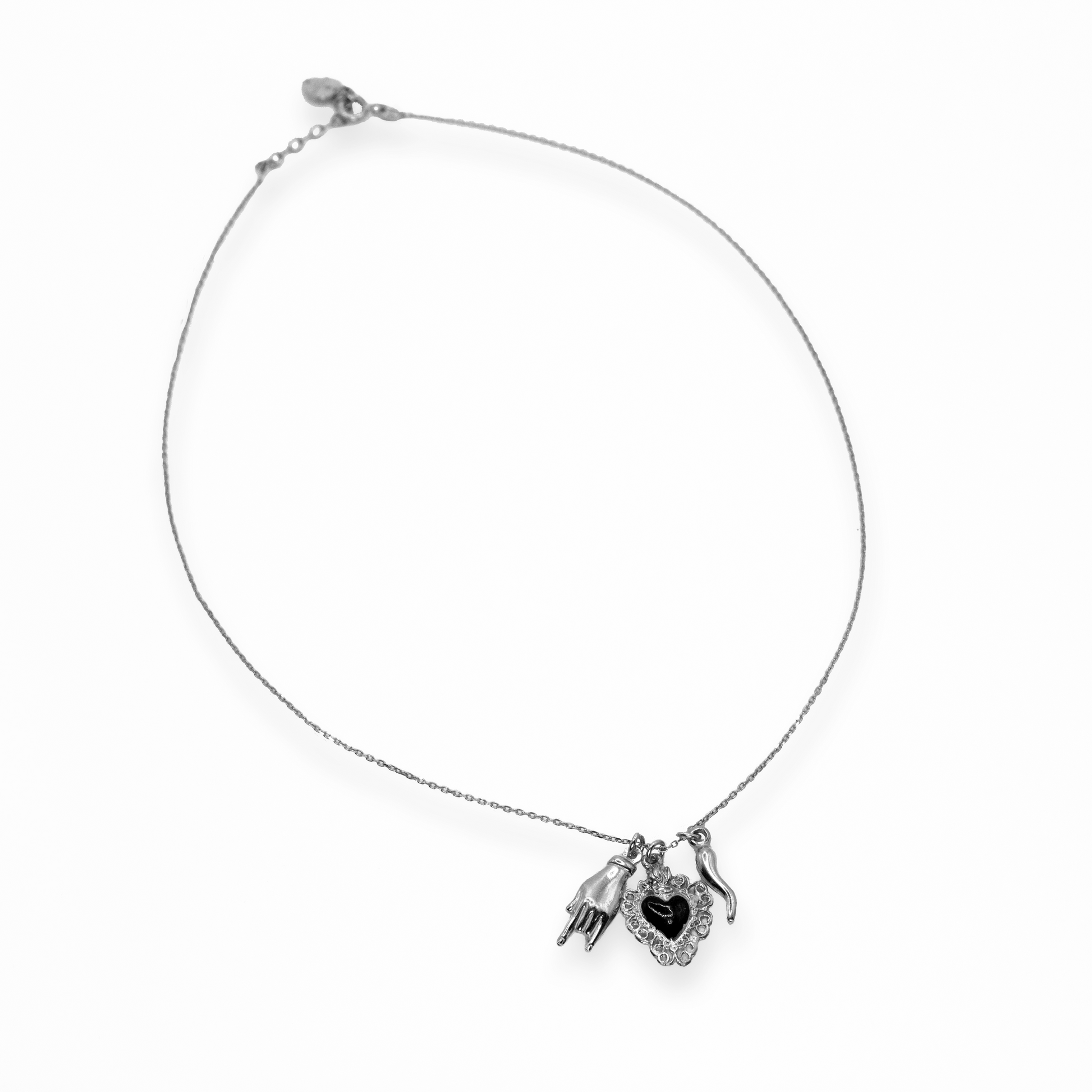 Collana Napoli Cuore Nero