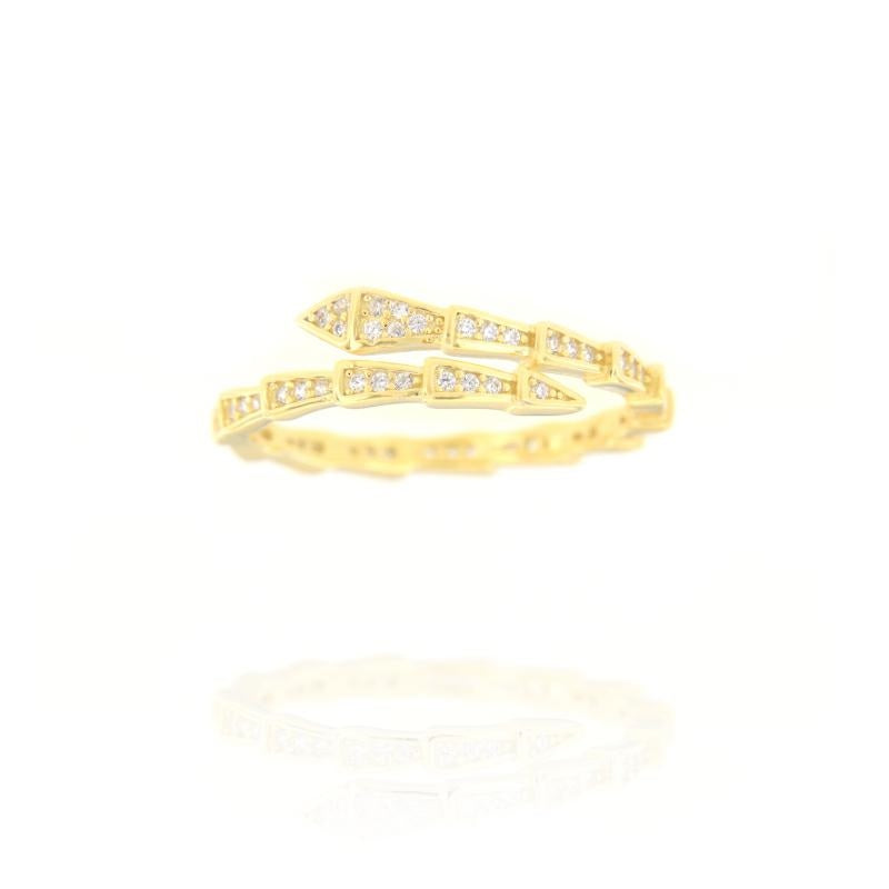 Anello Snake Zirconi
