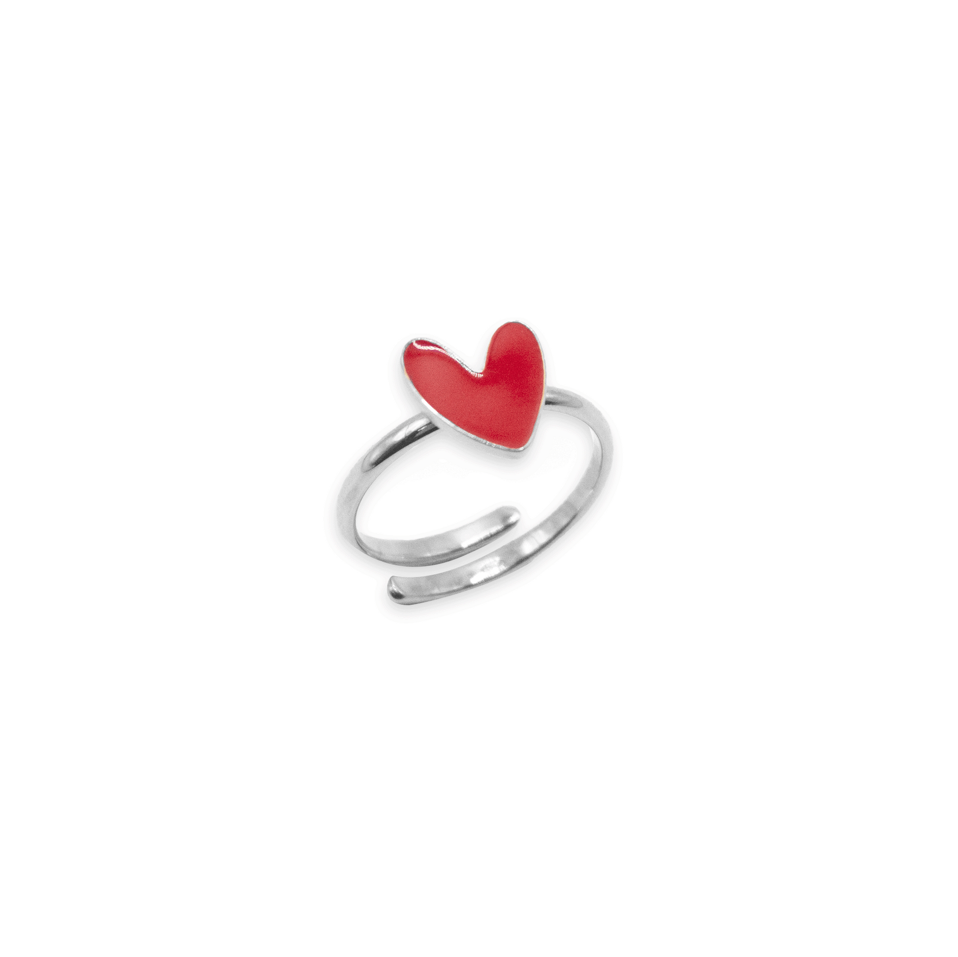 Paris Love Ring Red Enamel