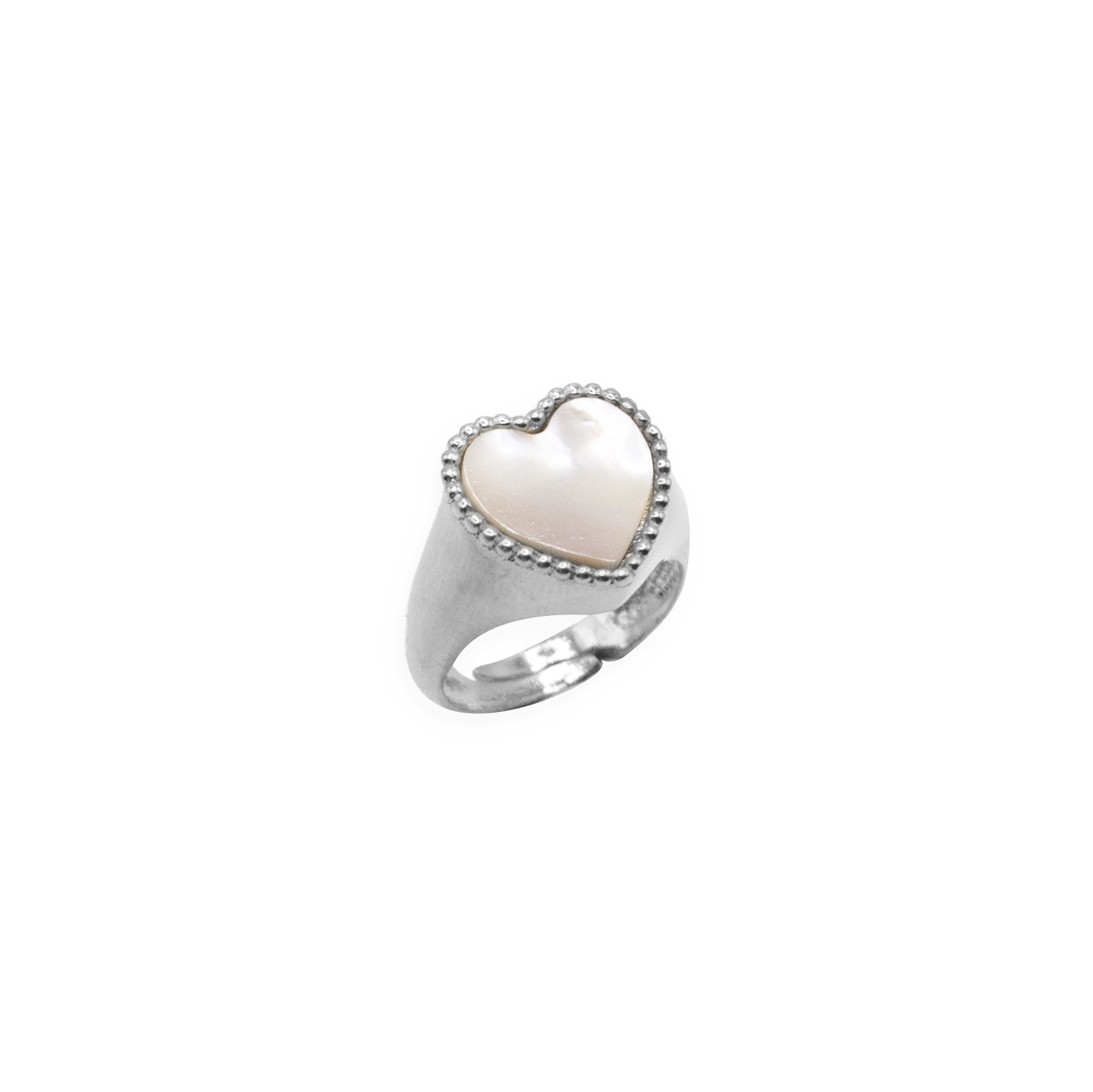 Anillo Corazón Nácar para meñique