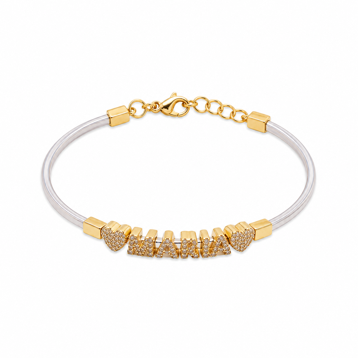 Bracciale Lettere Preziose Zirconi