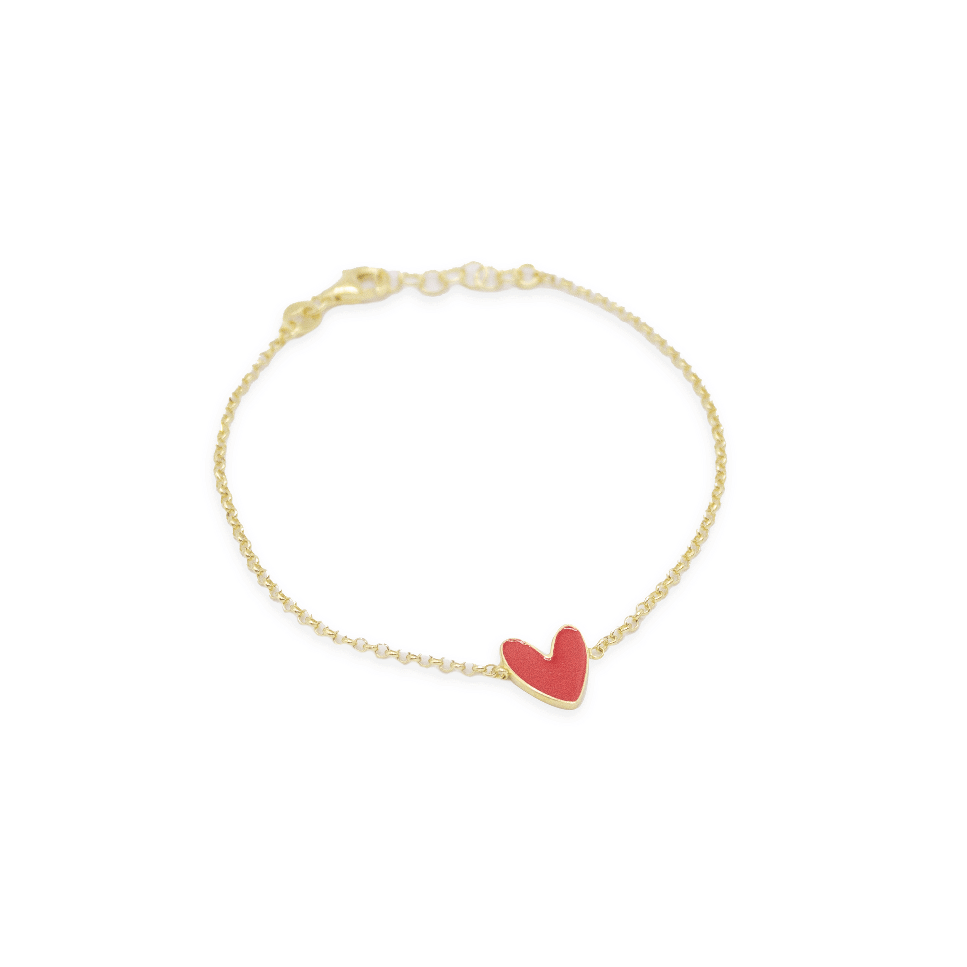 Paris Love Red Enamel Bracelet