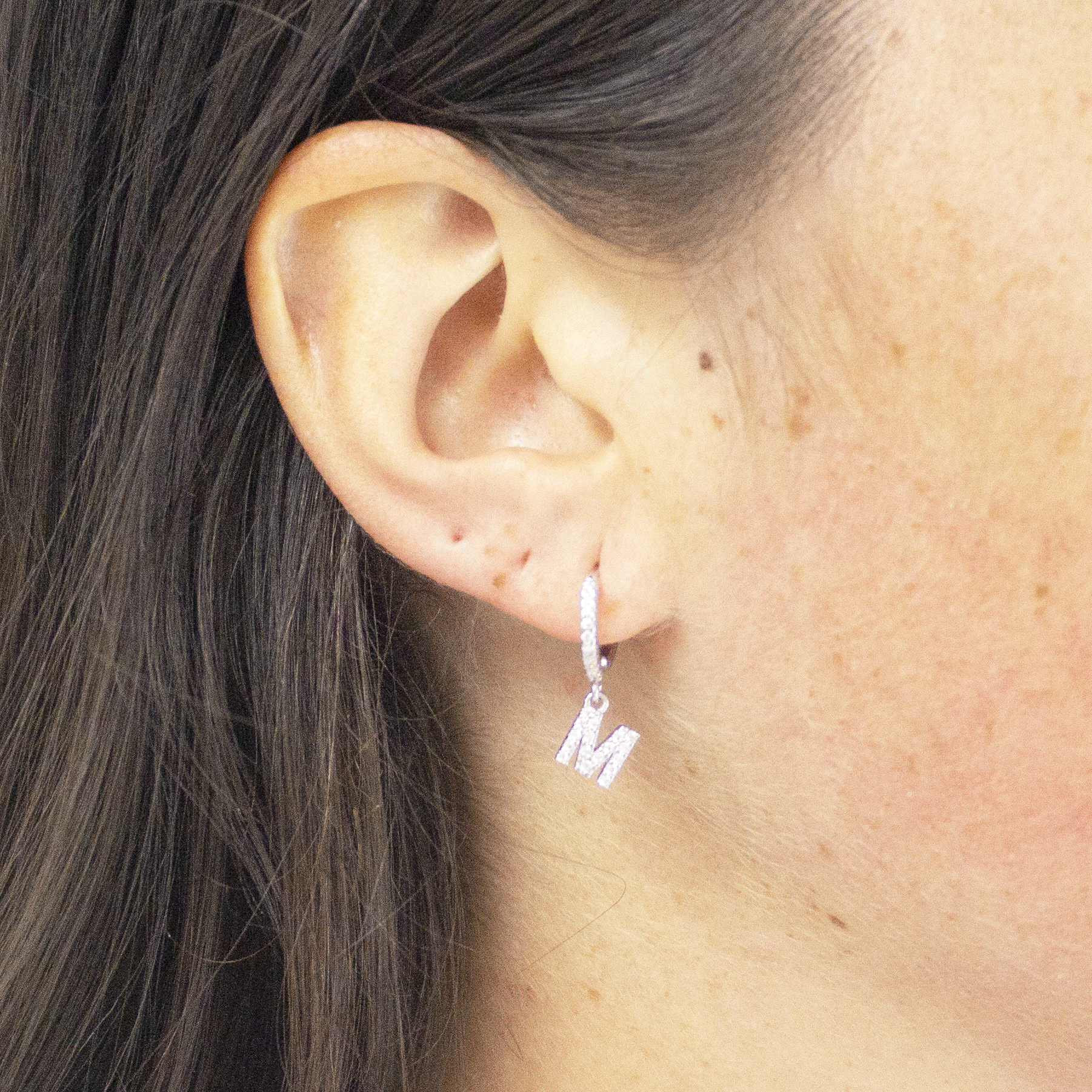 Orecchini Lettere preziose pendenti