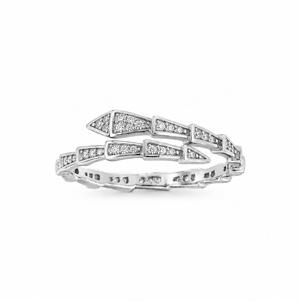 Anello Snake Zirconi