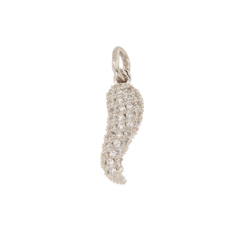 Horn Pendant with Zircons