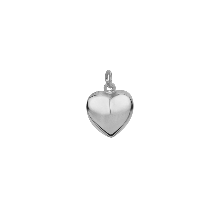 Ciondolo cuore bombato medium