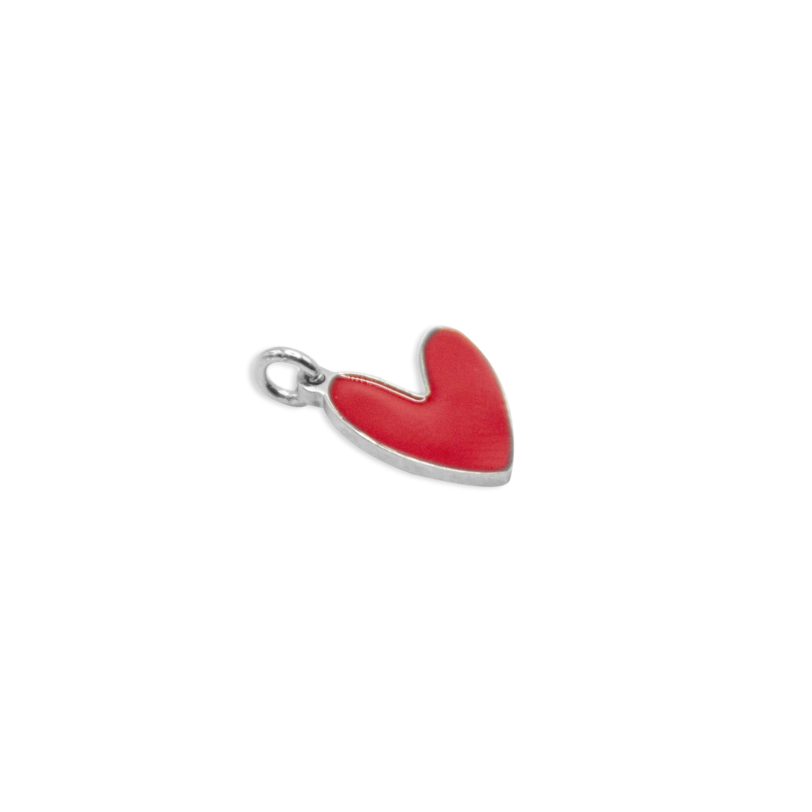 Red Enamel Heart Pendant