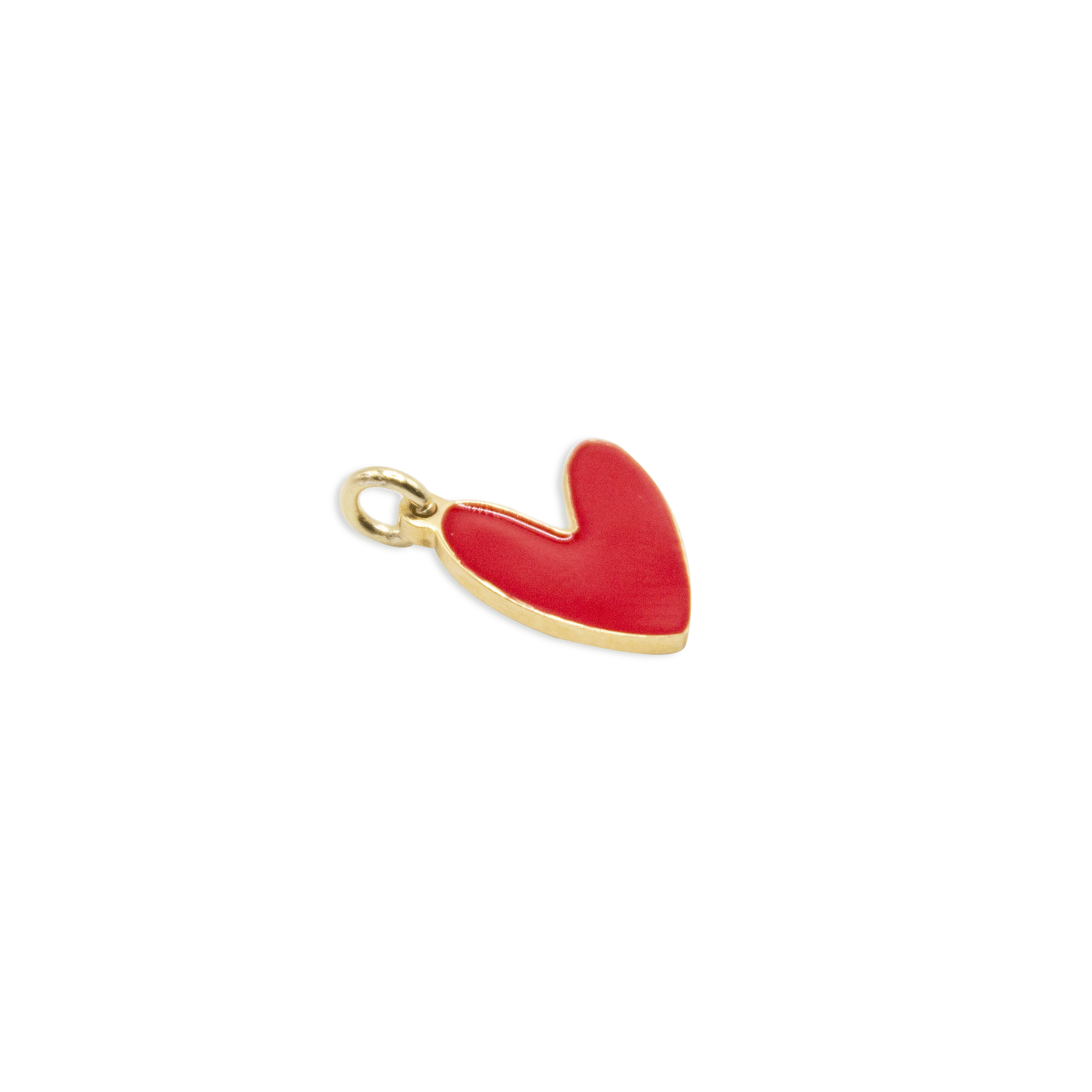 Red Enamel Heart Pendant