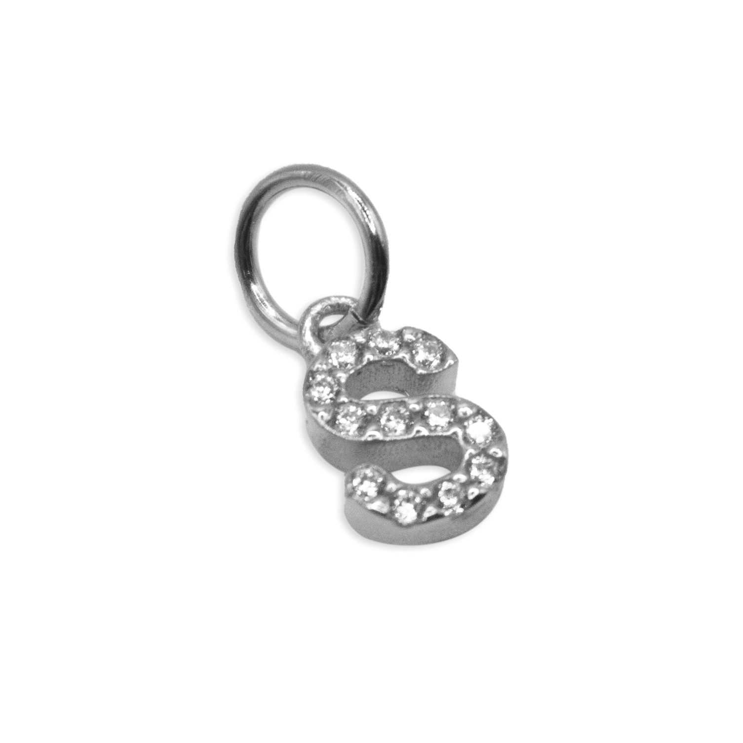 Ciondolo lettera zirconi small