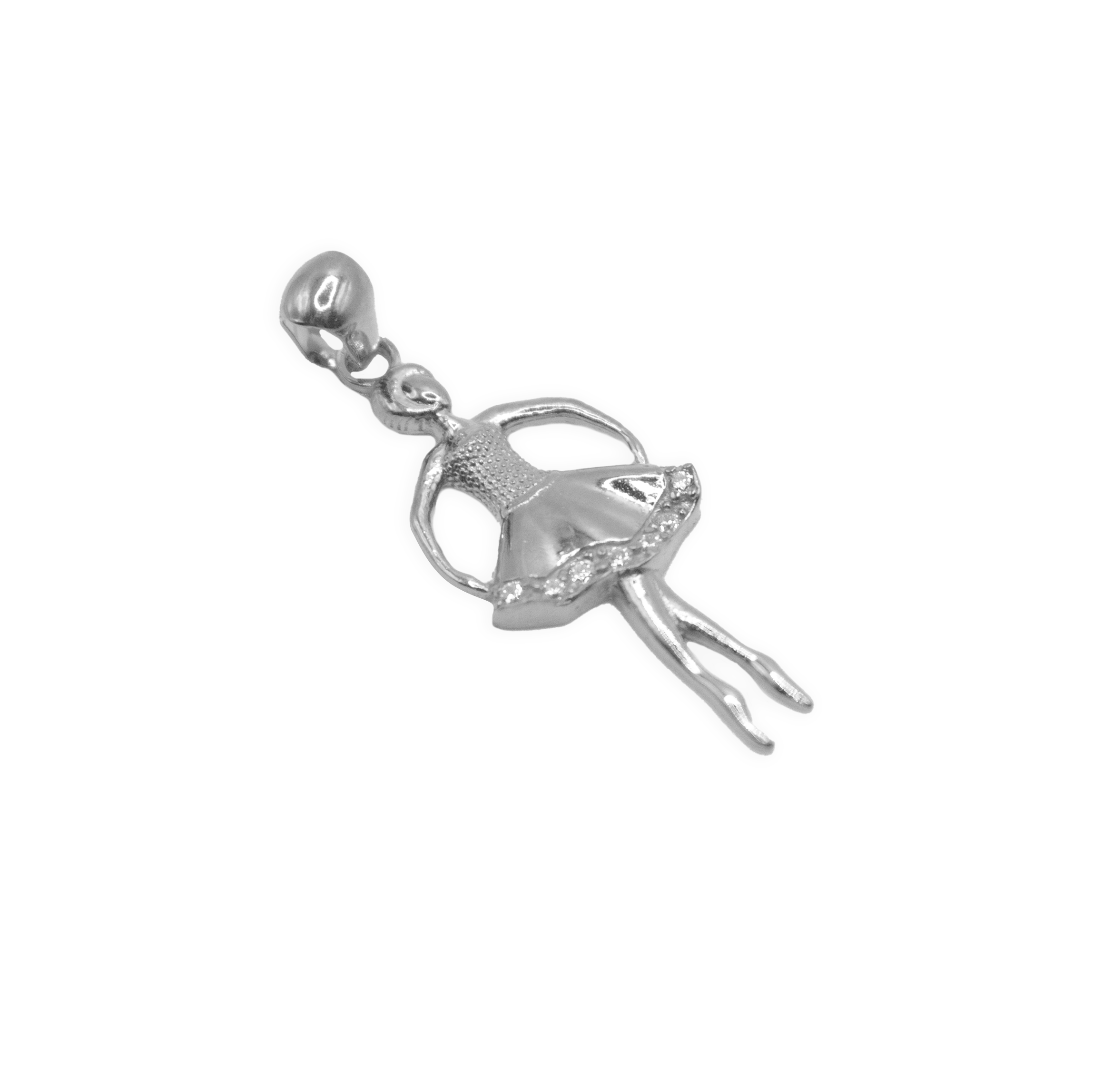 Ciondolo Ballerina con Zirconi