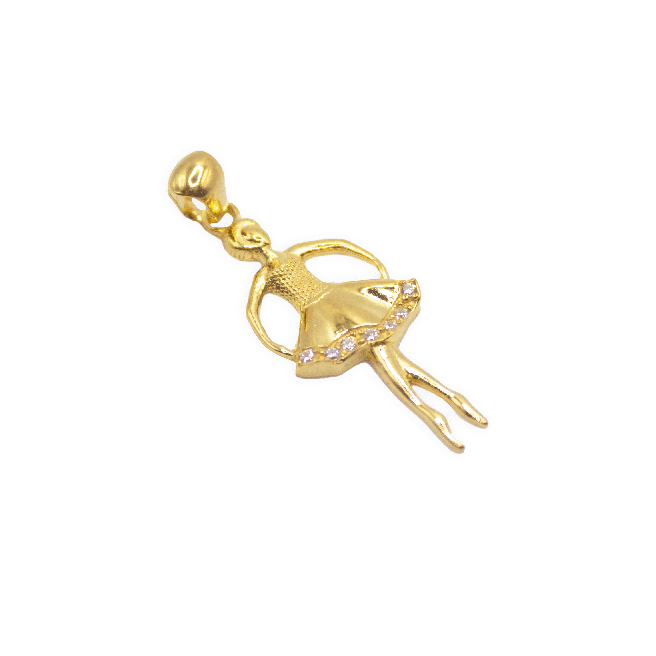 Ciondolo Ballerina con Zirconi