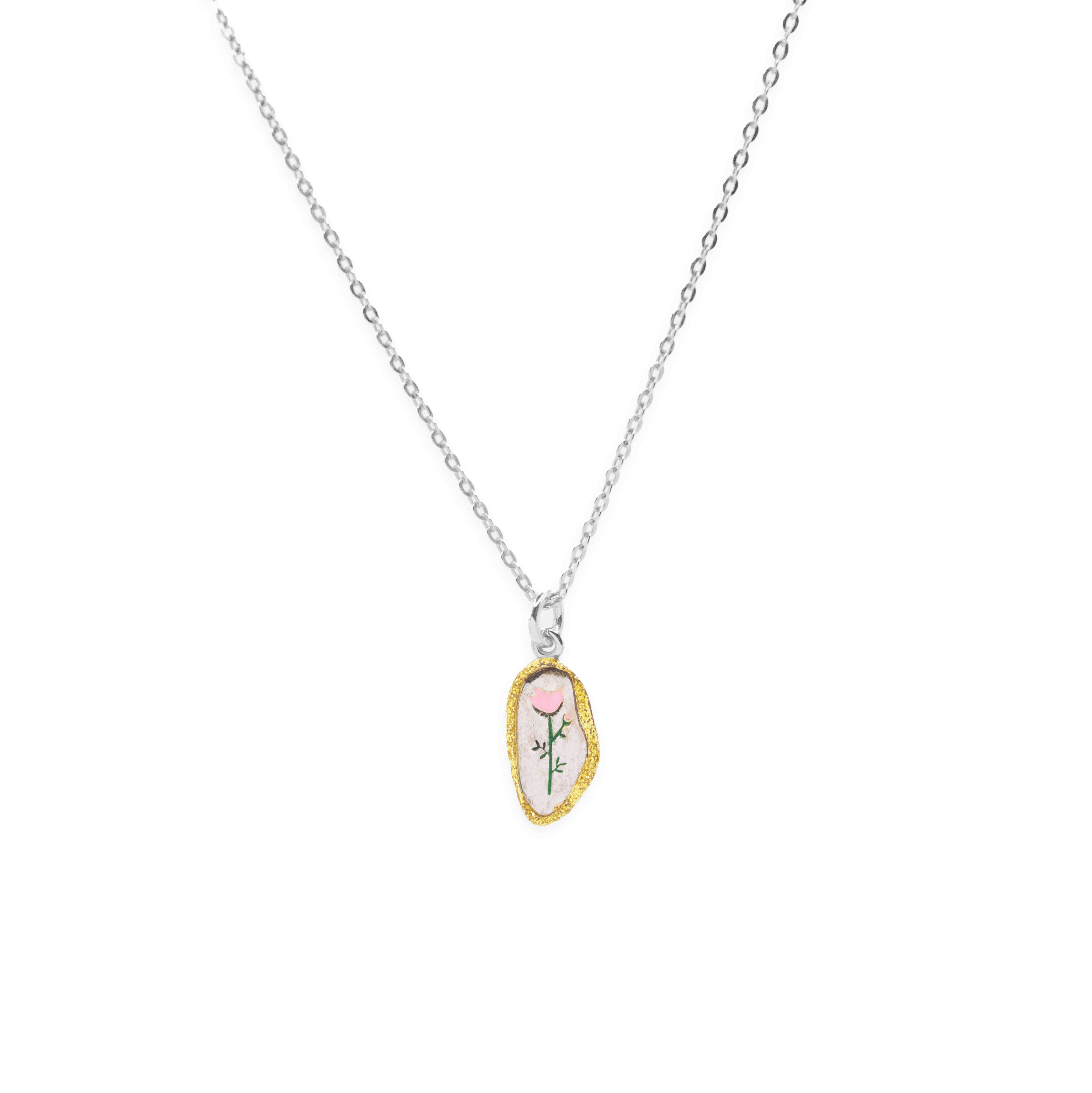 Collana Giverny Targa Diamantata