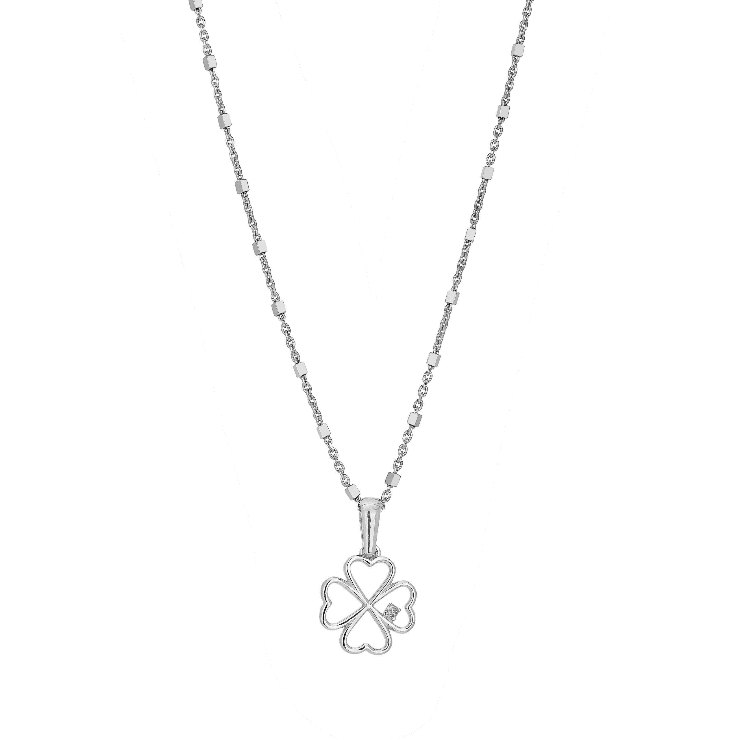 Collana Lucky Quadrifoglio Pendente