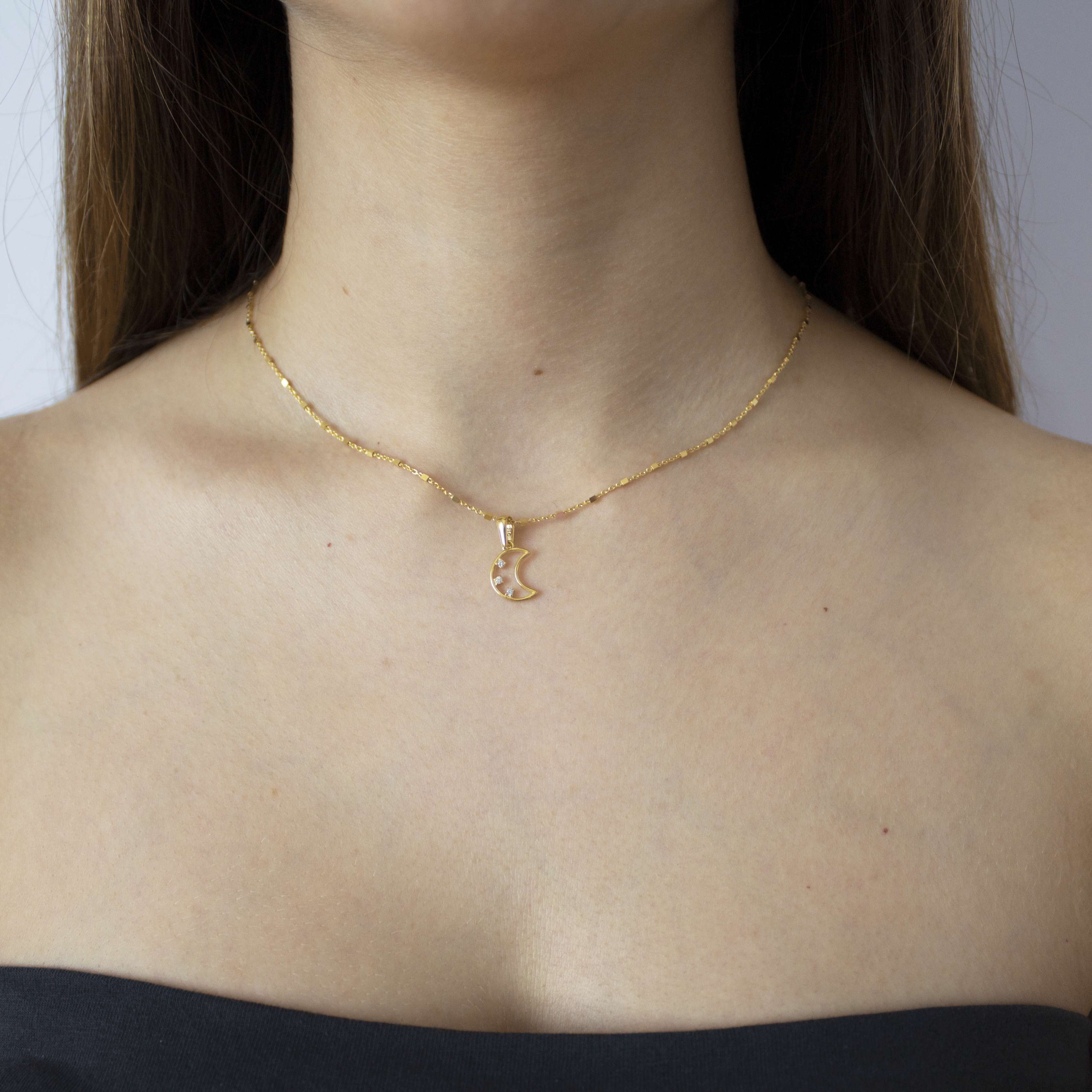 Collana Marbella Luna Pendente