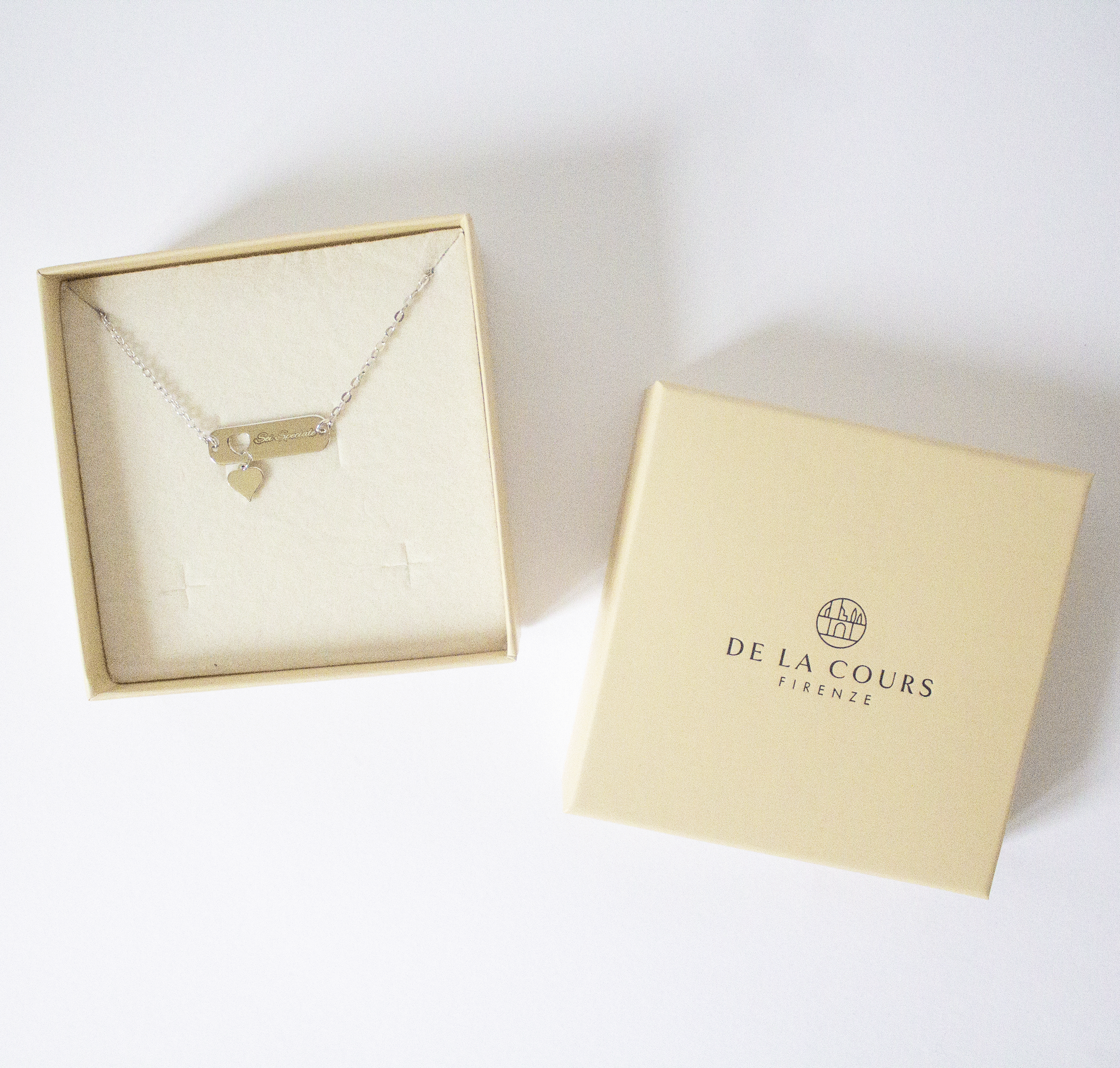 Collana Memories con Targhetta e Cuore