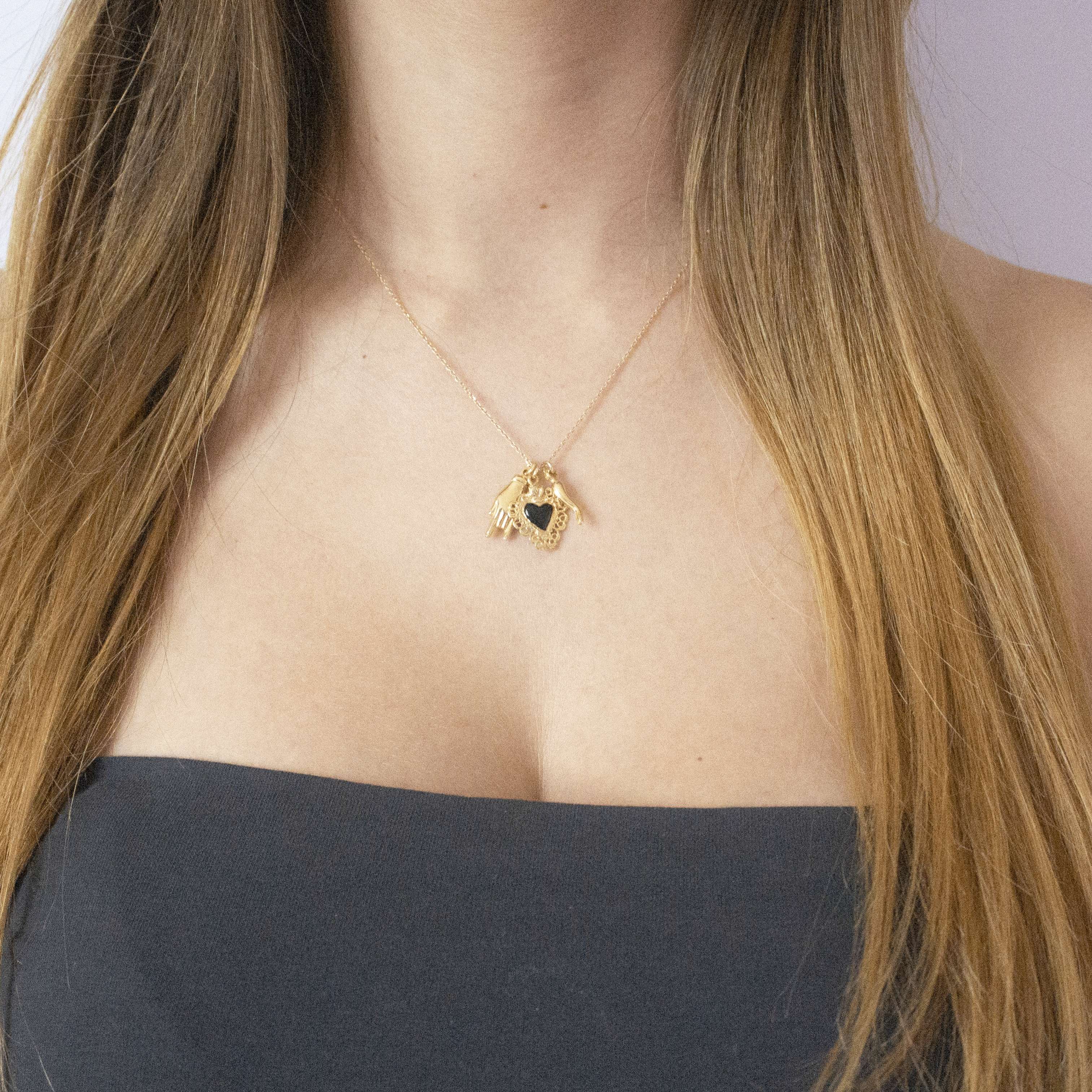 Collana Napoli Cuore Nero