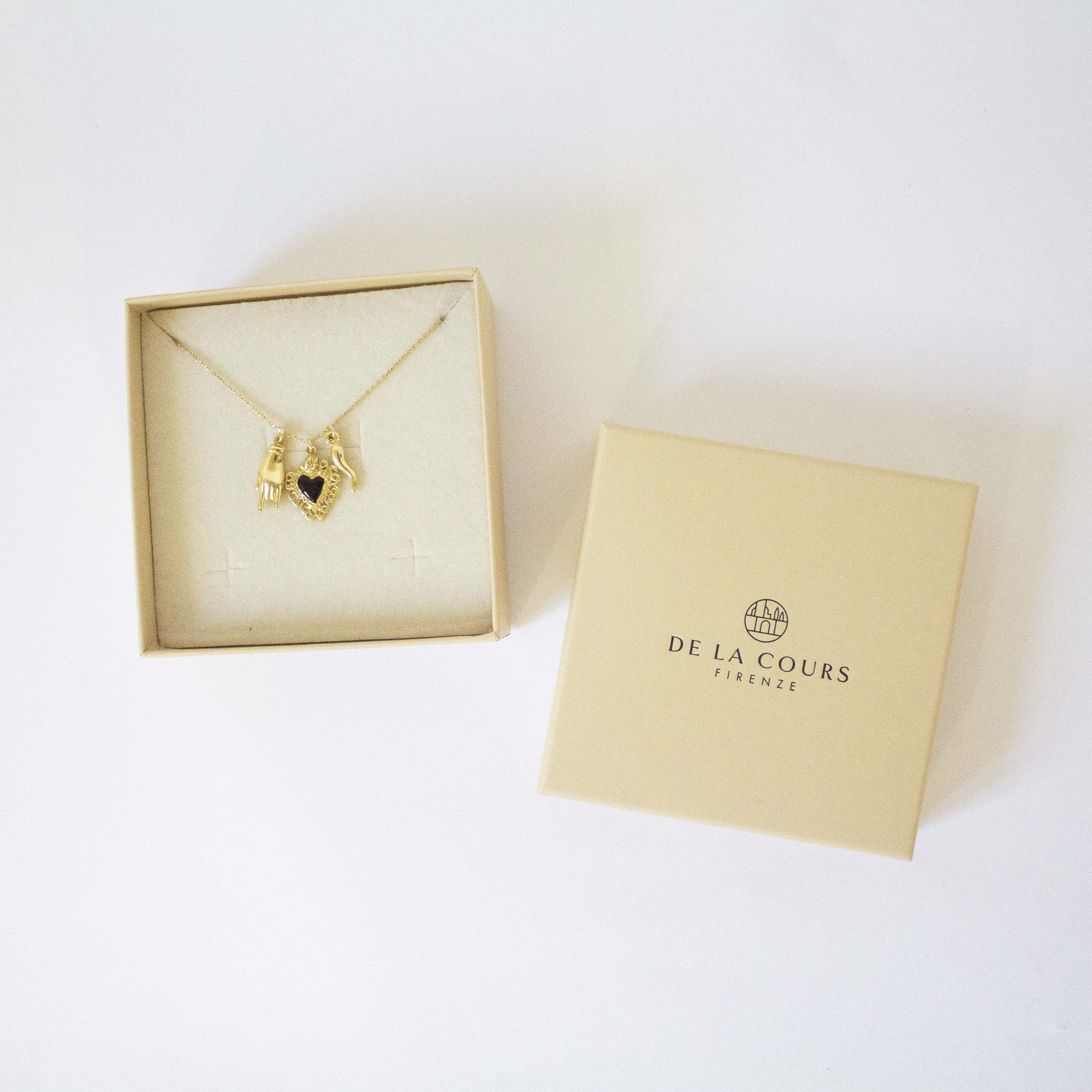 Collana Napoli Cuore Nero