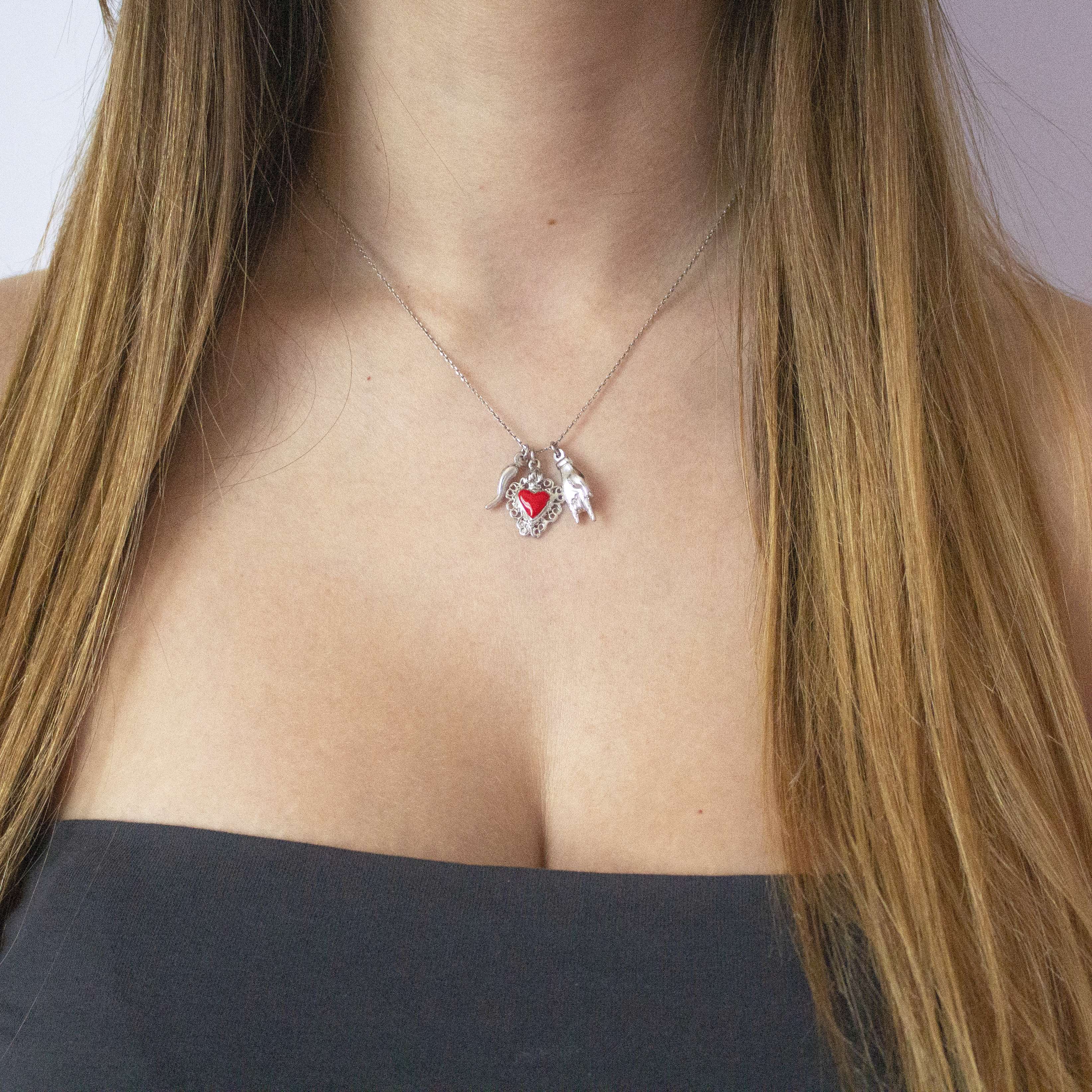 Collana Napoli Cuore Rosso