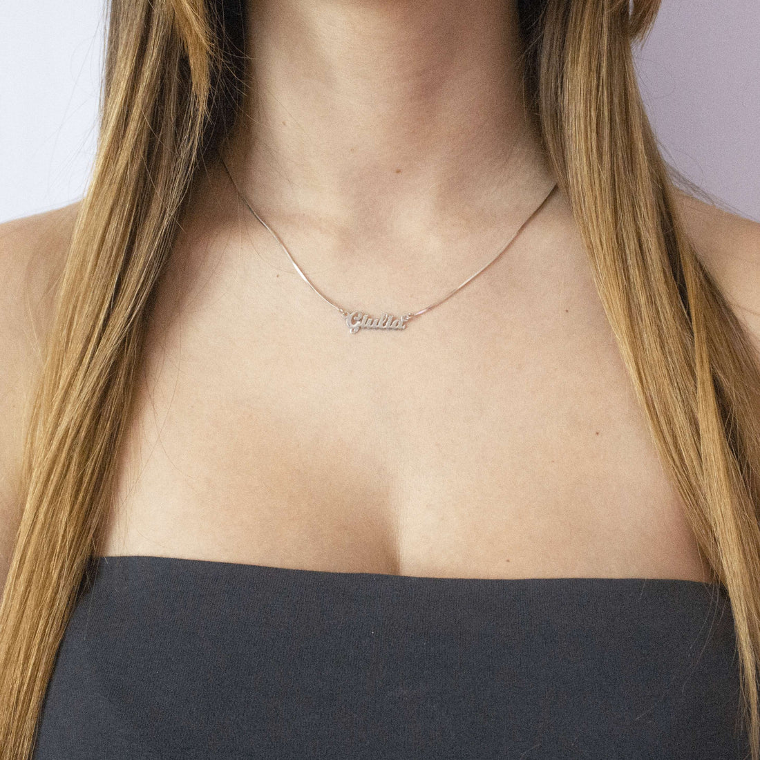 Collana Nome Corsivo Mini