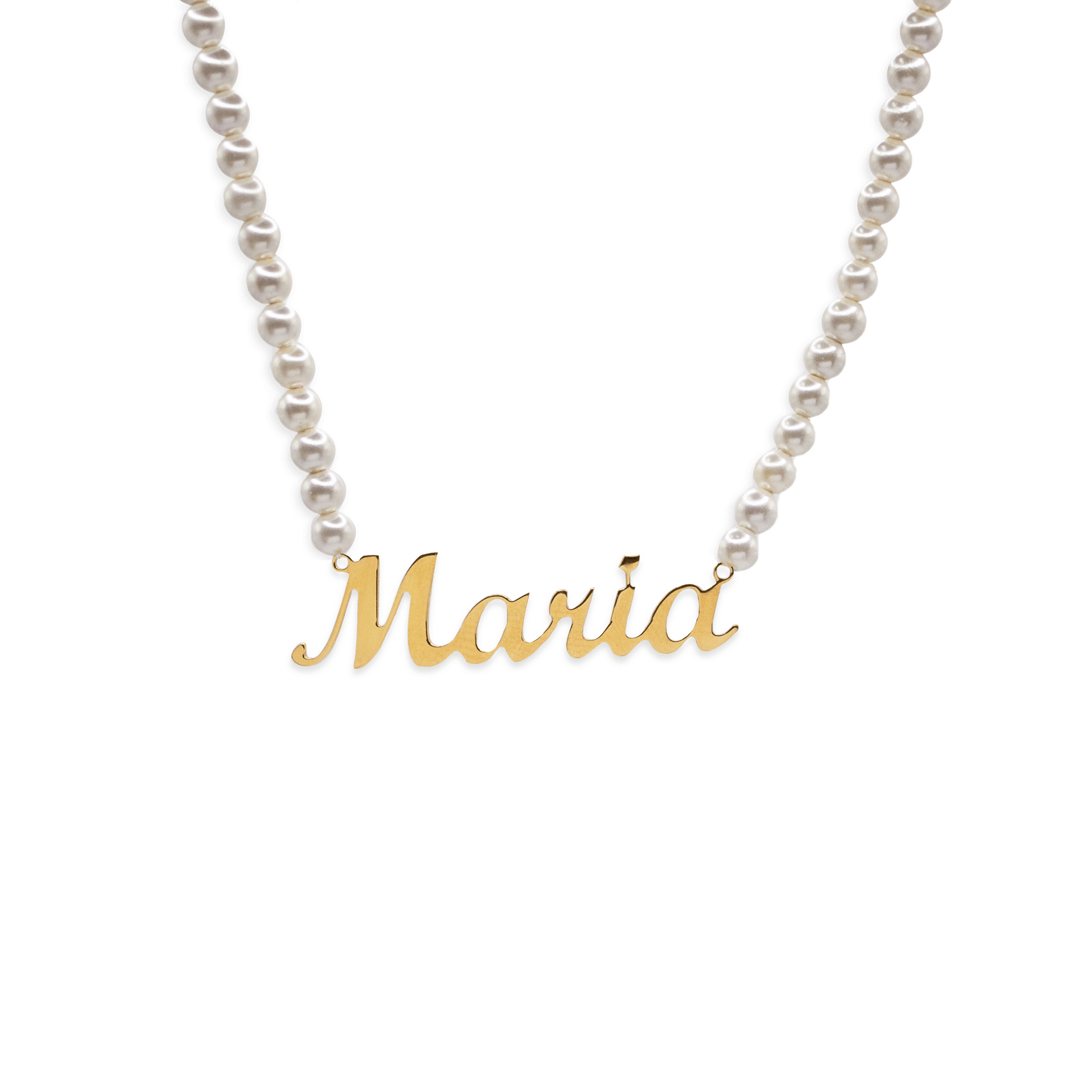 Personalized Pearl Necklace