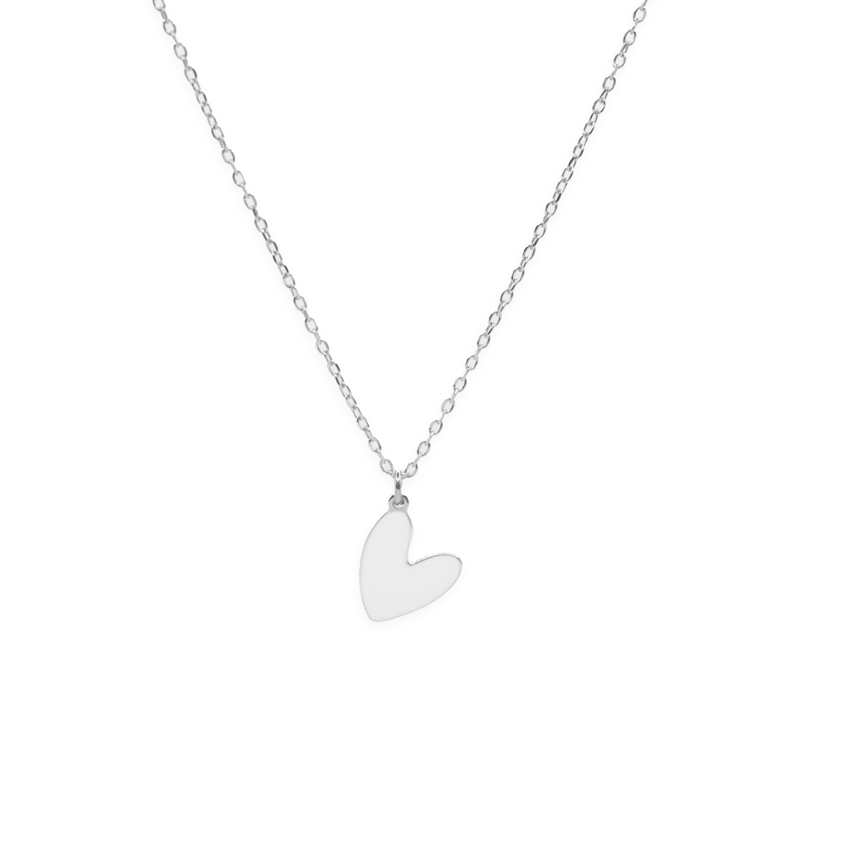 Collana Paris Love Smalto Bianco