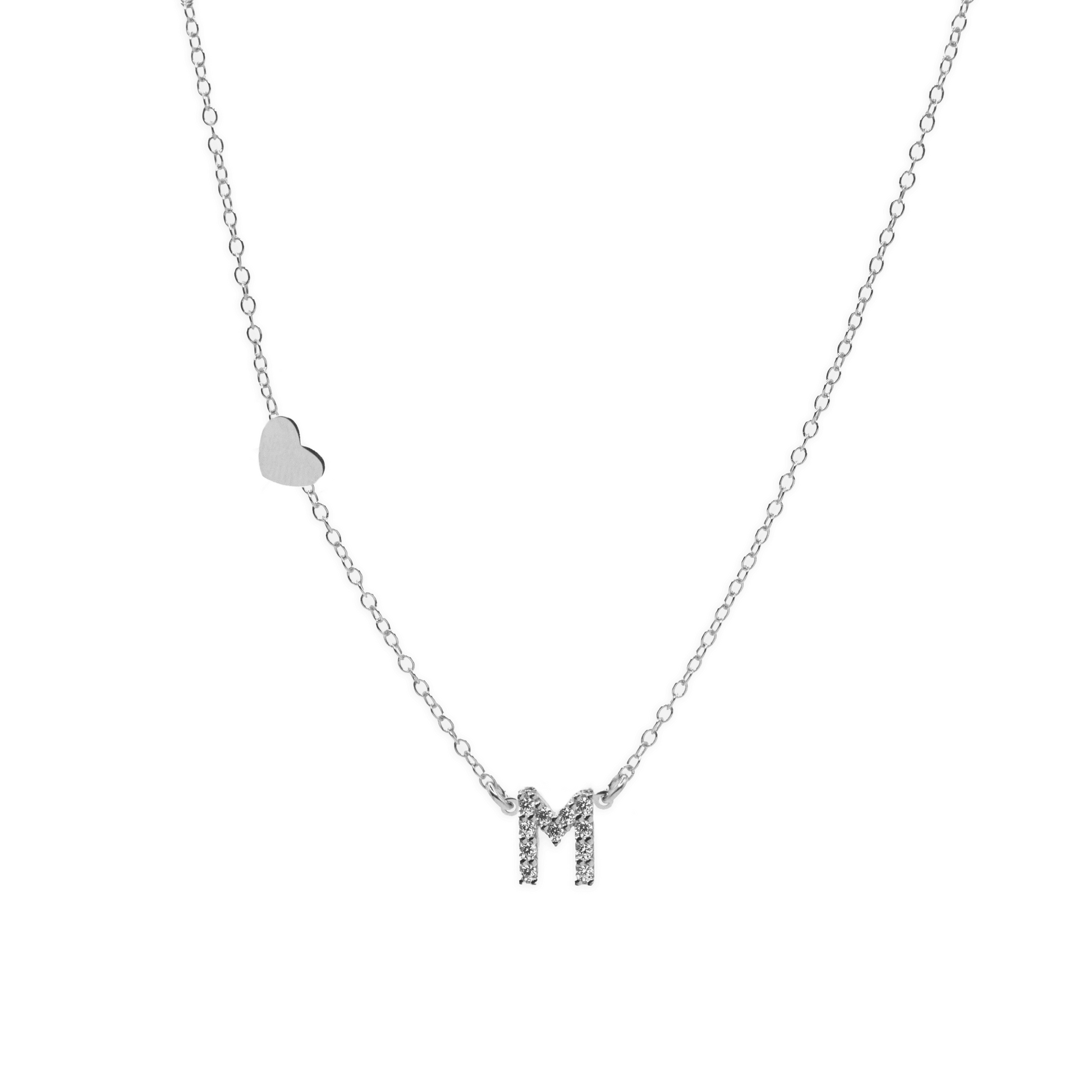 Zircon Initial Necklace