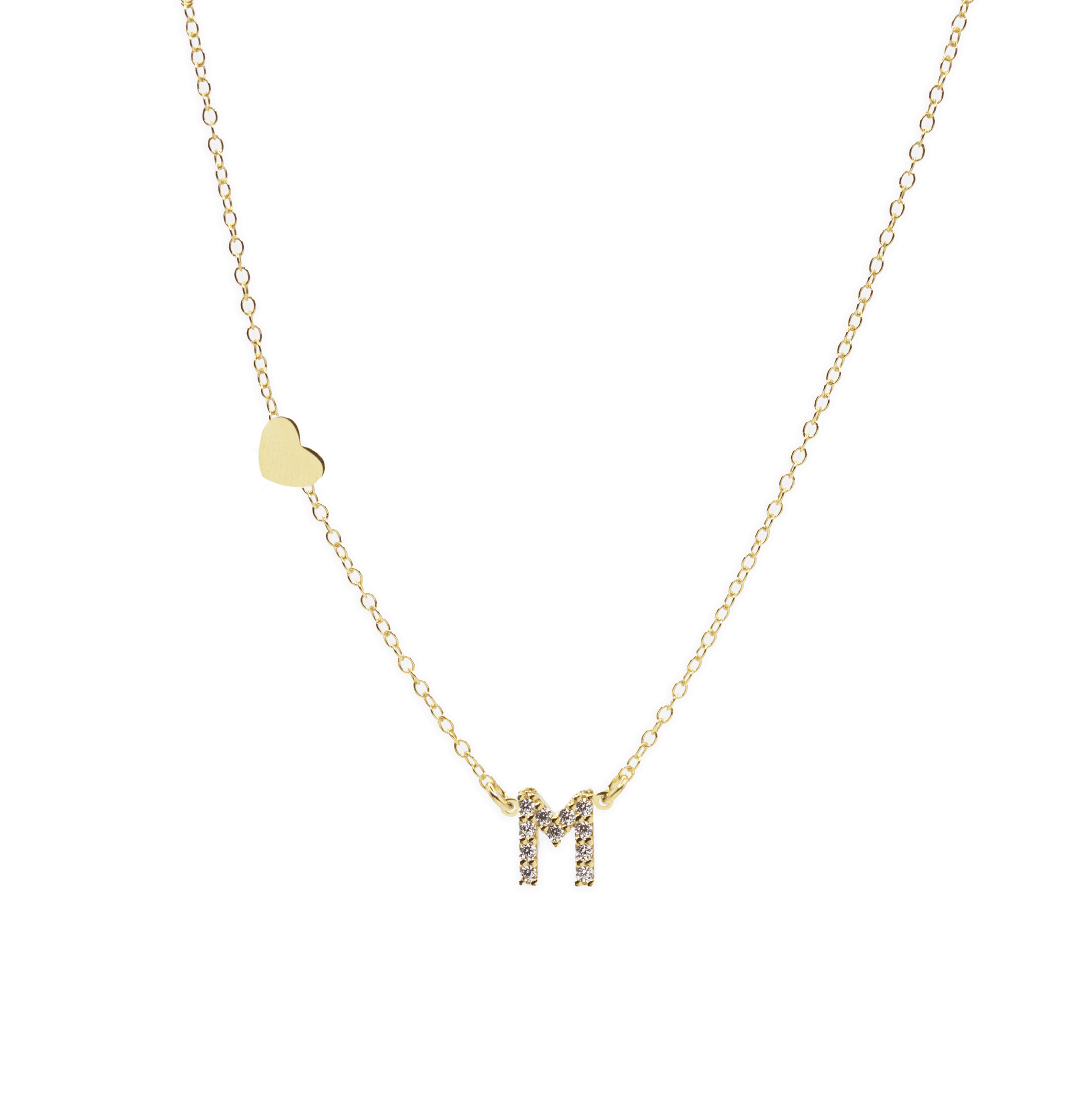 Zircon Initial Necklace
