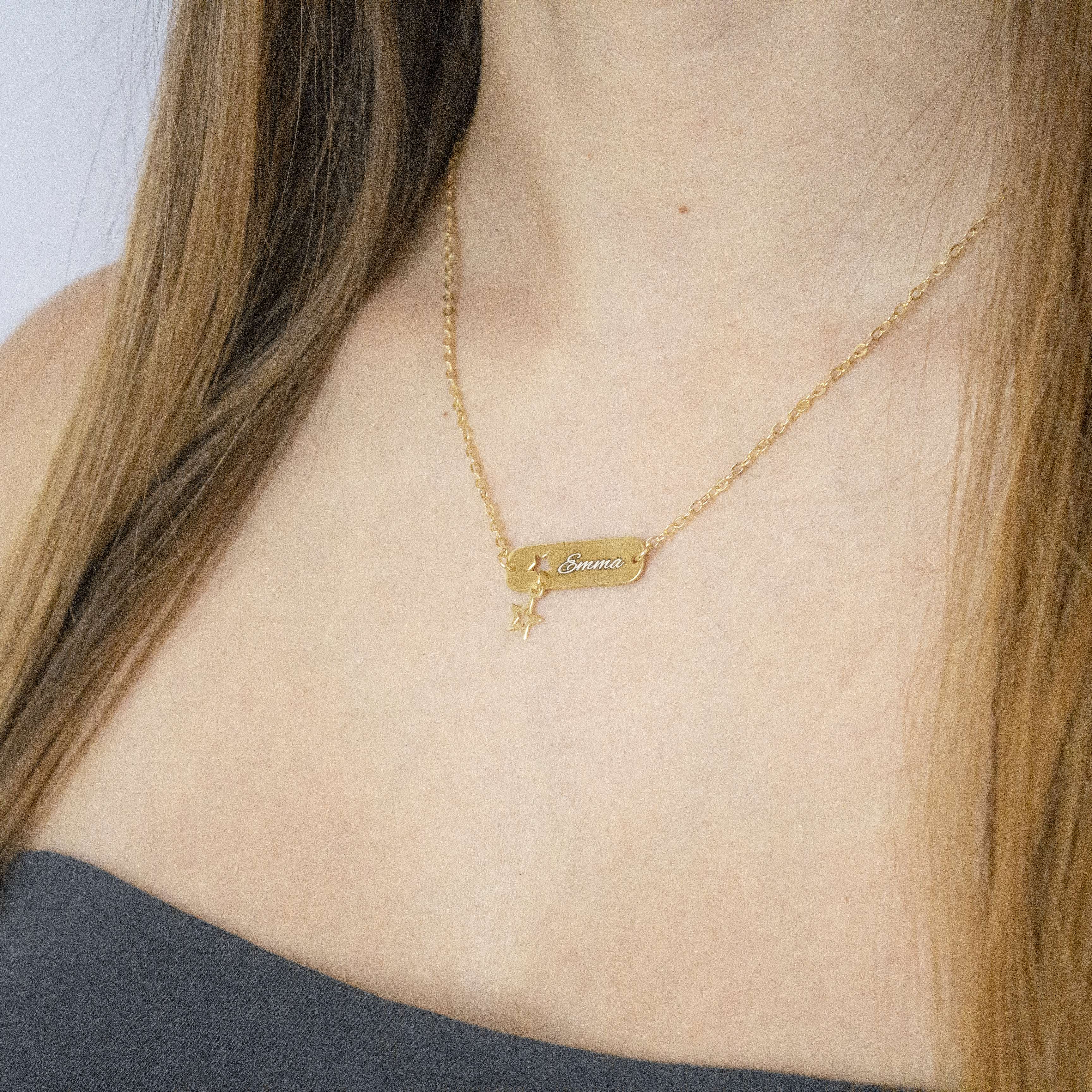 Collana Memories con Targhetta e Stella