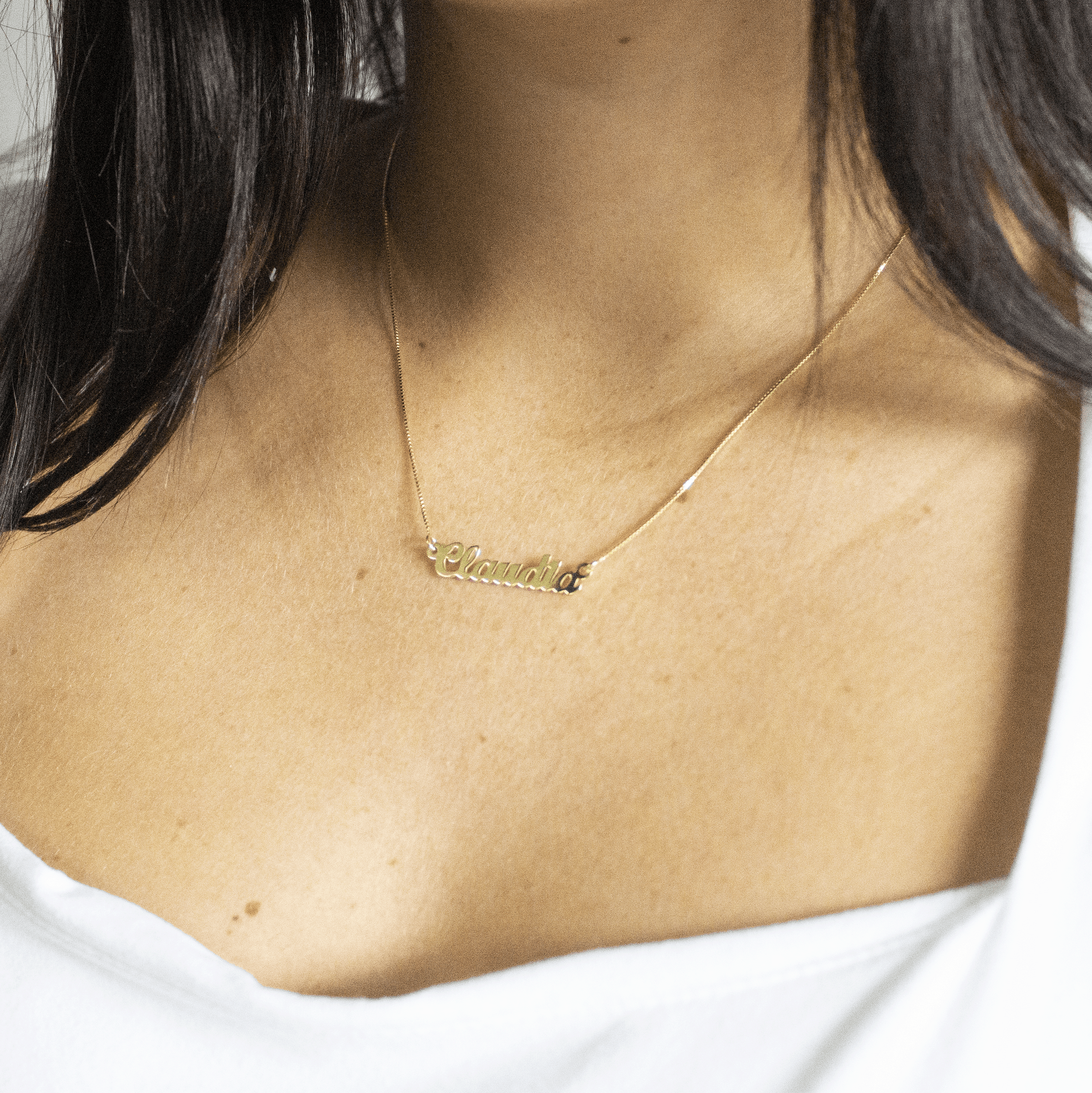 Mini Cursive Name Necklace