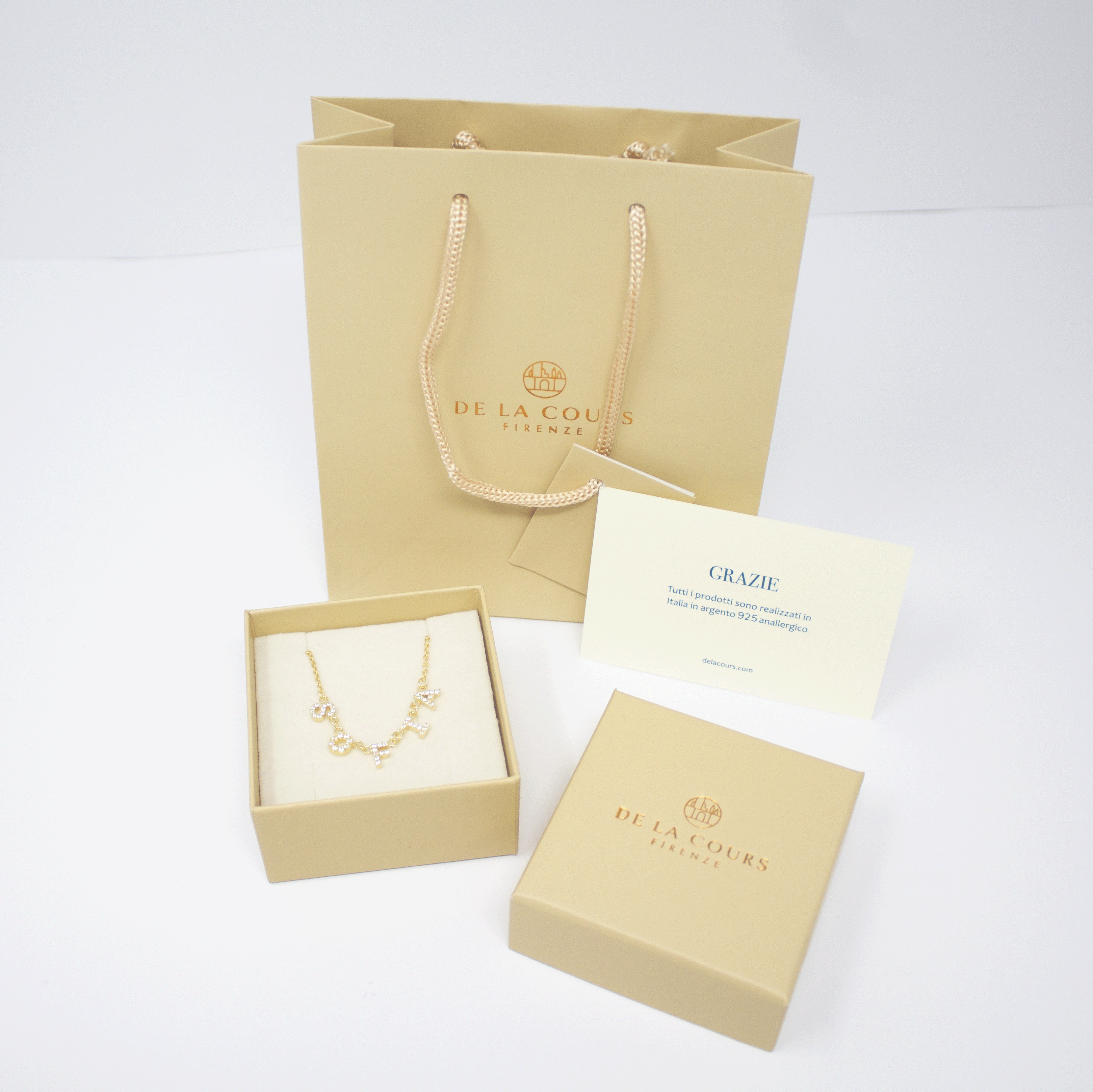 Collana Nome Zirconi