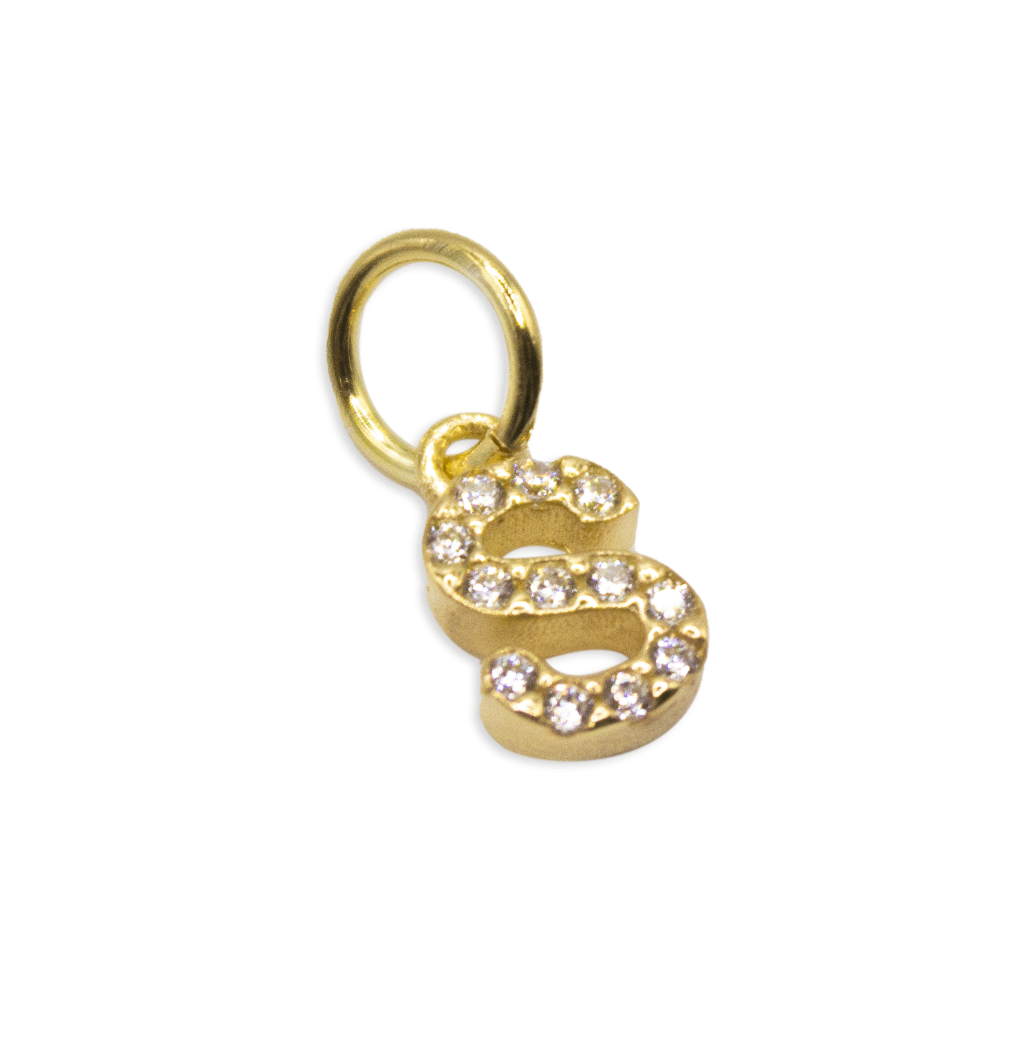 Ciondolo lettera zirconi small