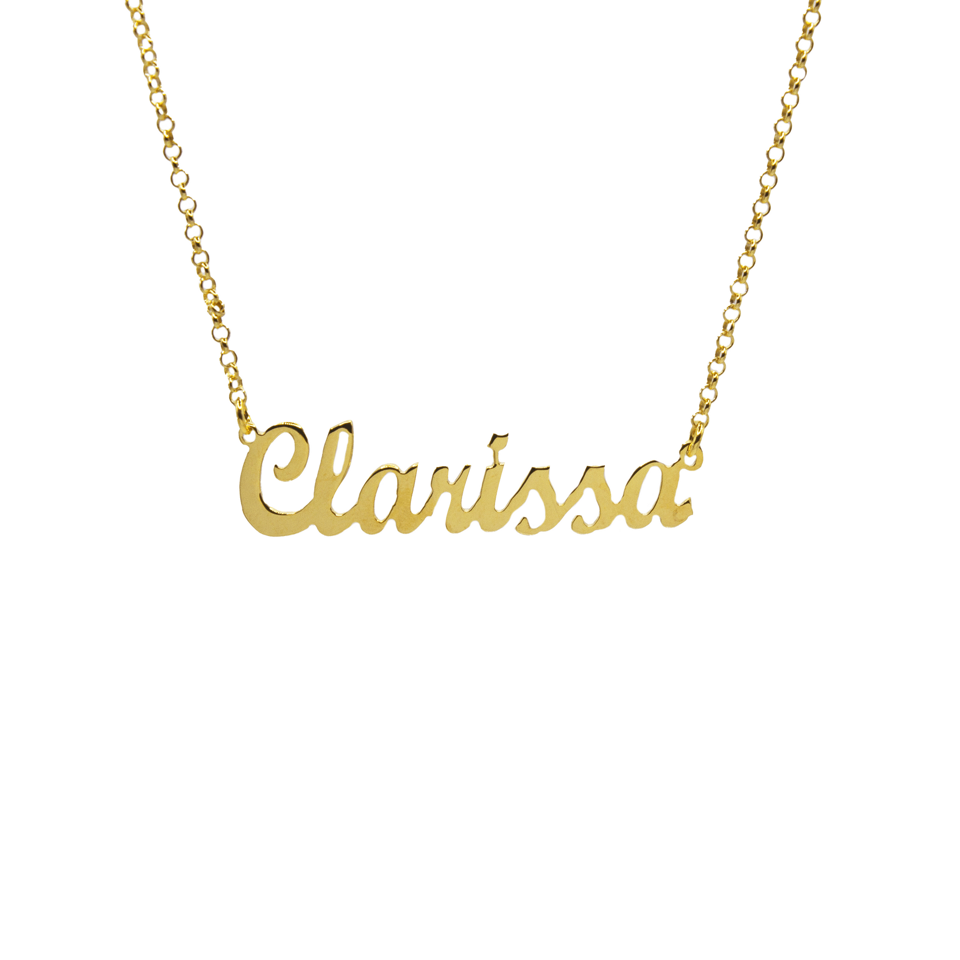 Necklace Cursive Name Big