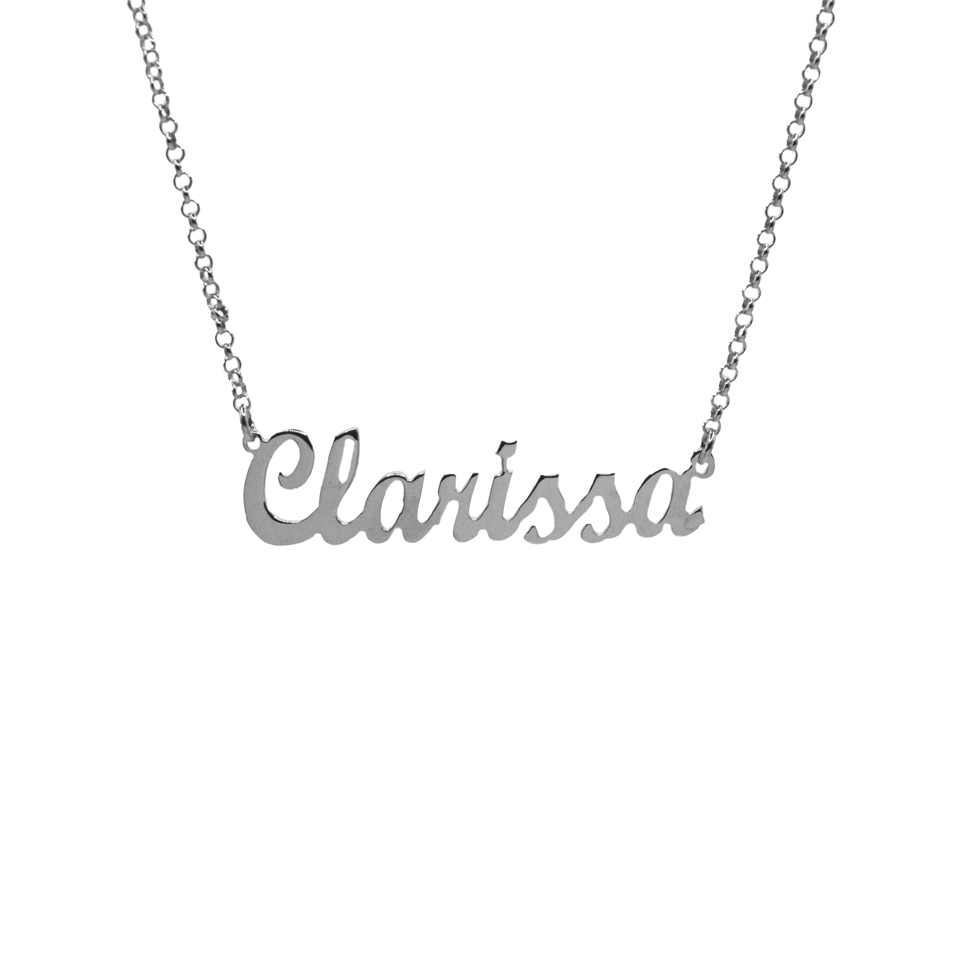 Necklace Cursive Name Big