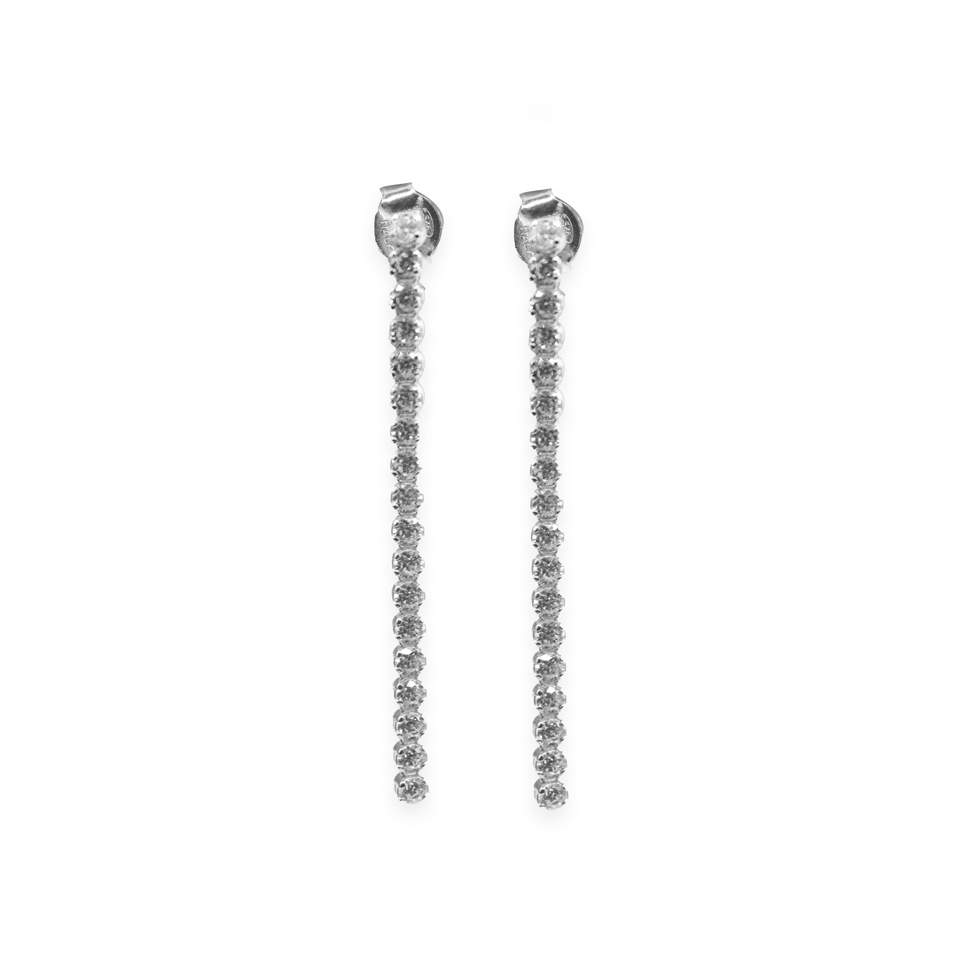 Sandy Slim Tennis Earrings