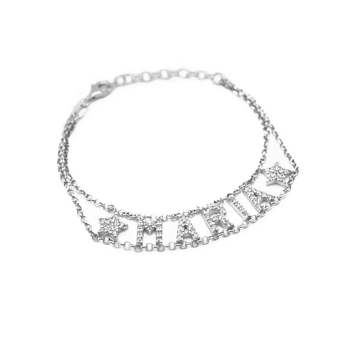 Bracciale Lettere preziose morbido