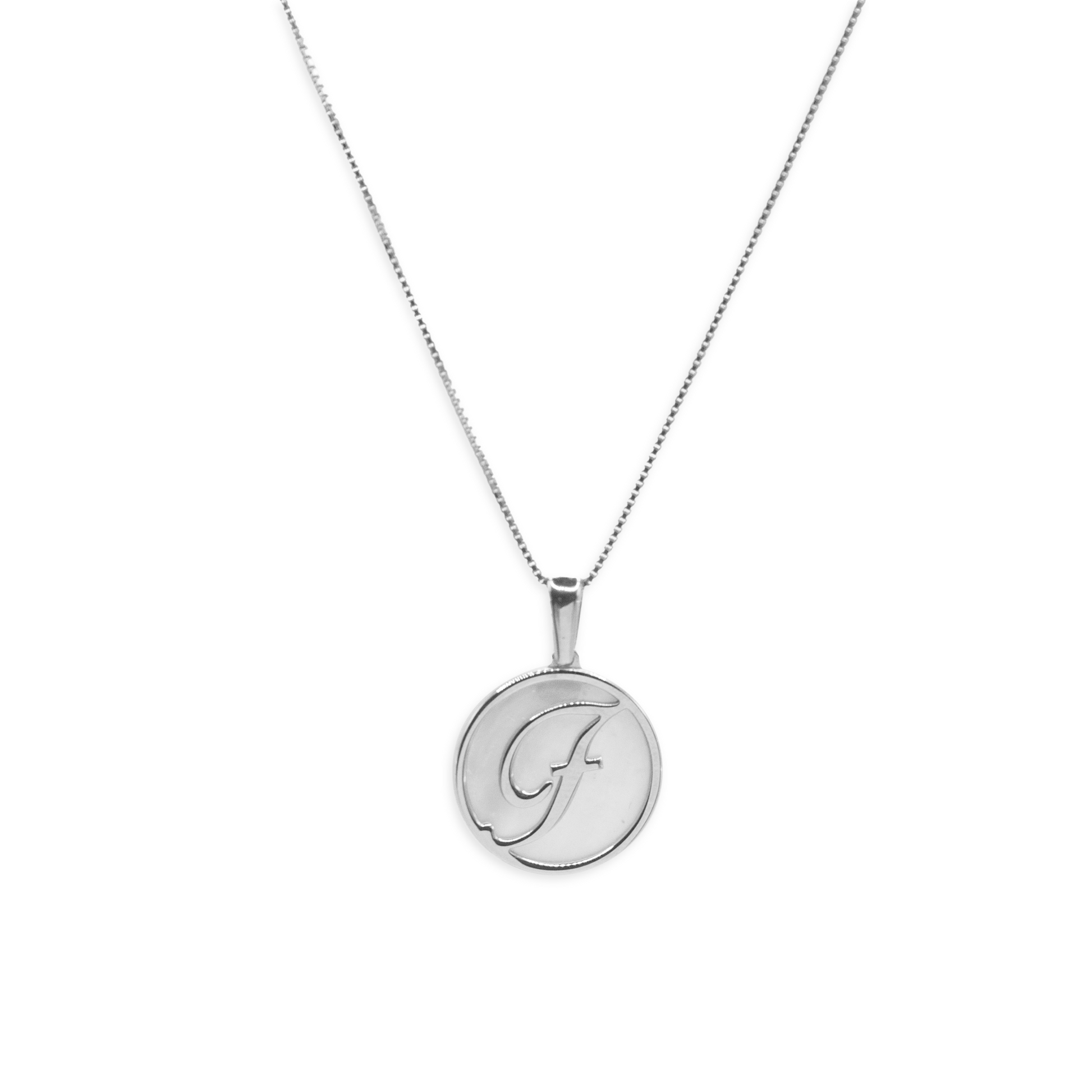 Mother-of-Pearl Letter Necklace