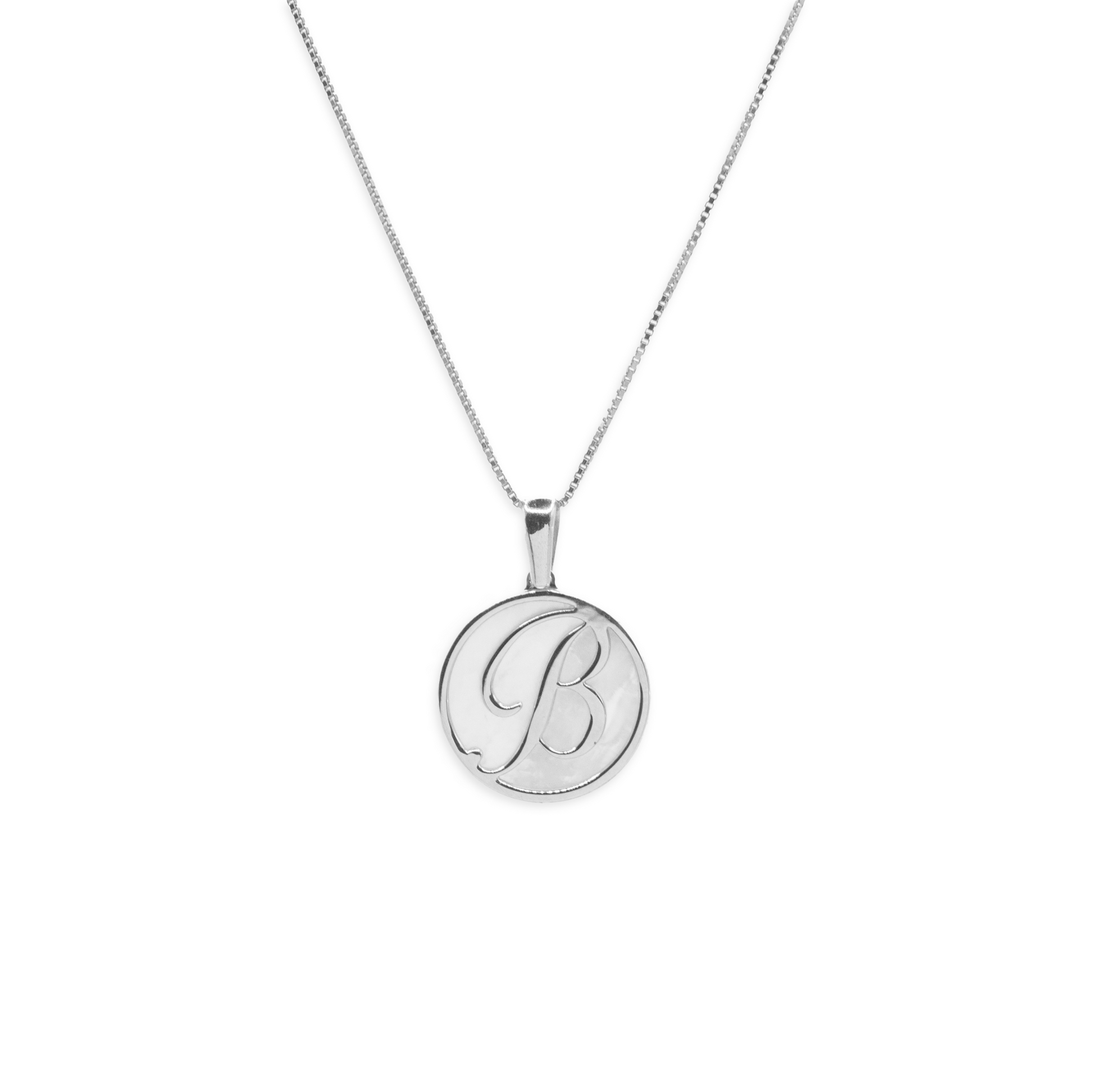 Mother-of-Pearl Letter Necklace