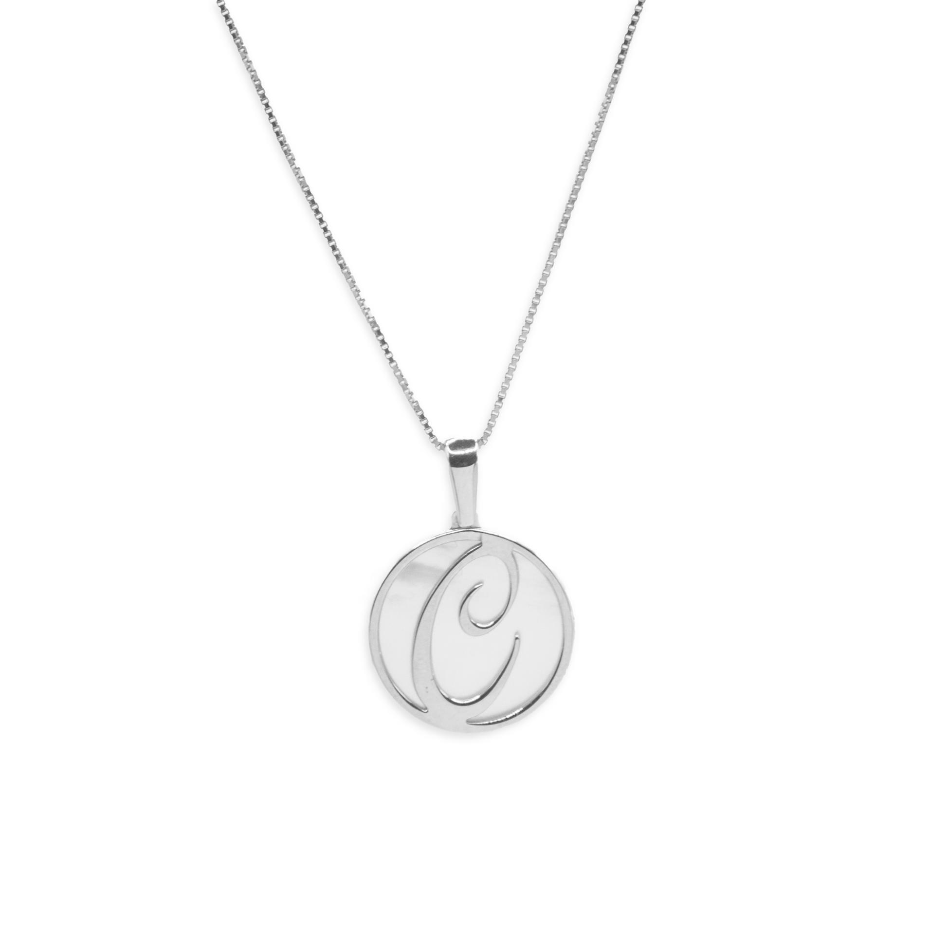 Mother-of-Pearl Letter Necklace