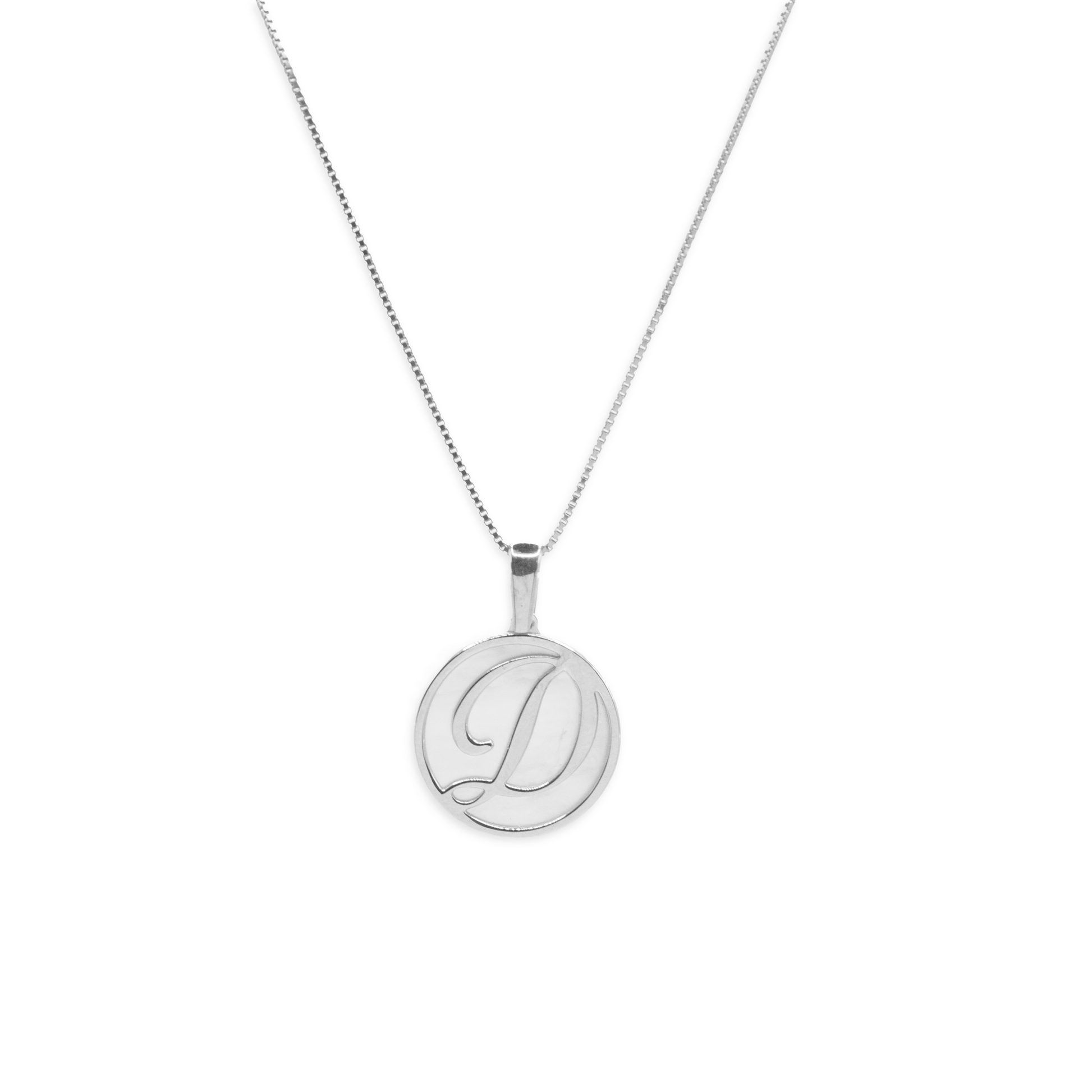 Mother-of-Pearl Letter Necklace