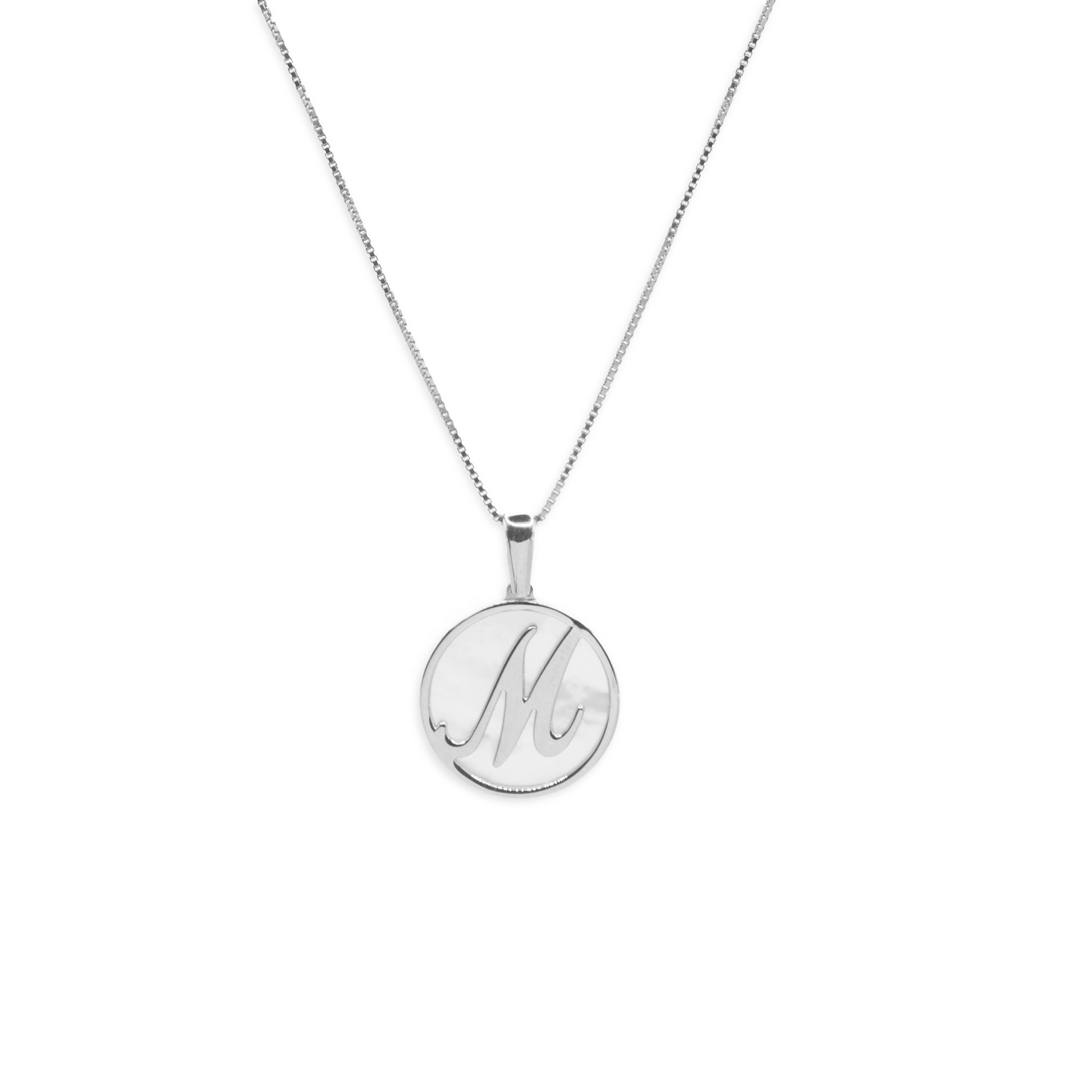 Mother-of-Pearl Letter Necklace