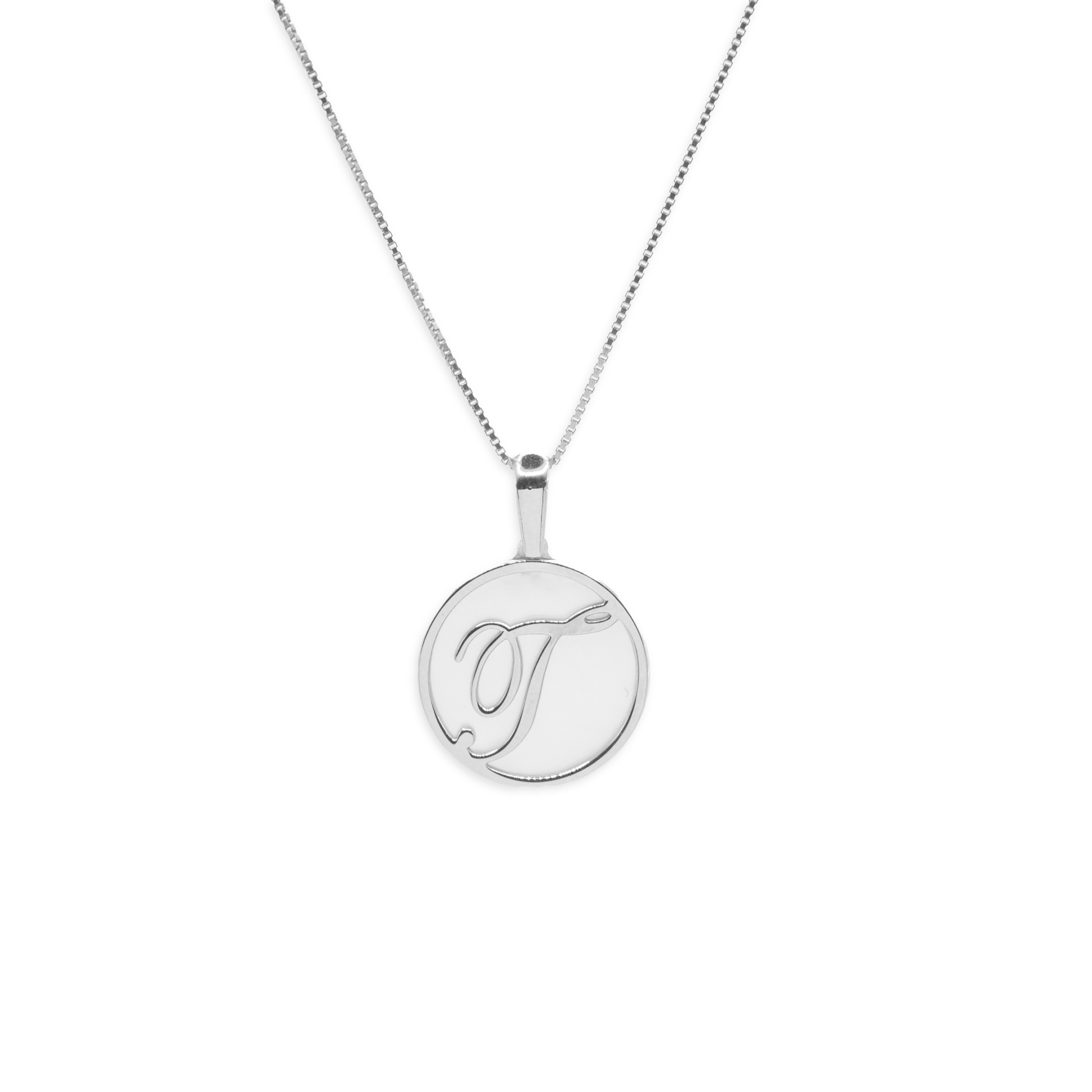 Mother-of-Pearl Letter Necklace