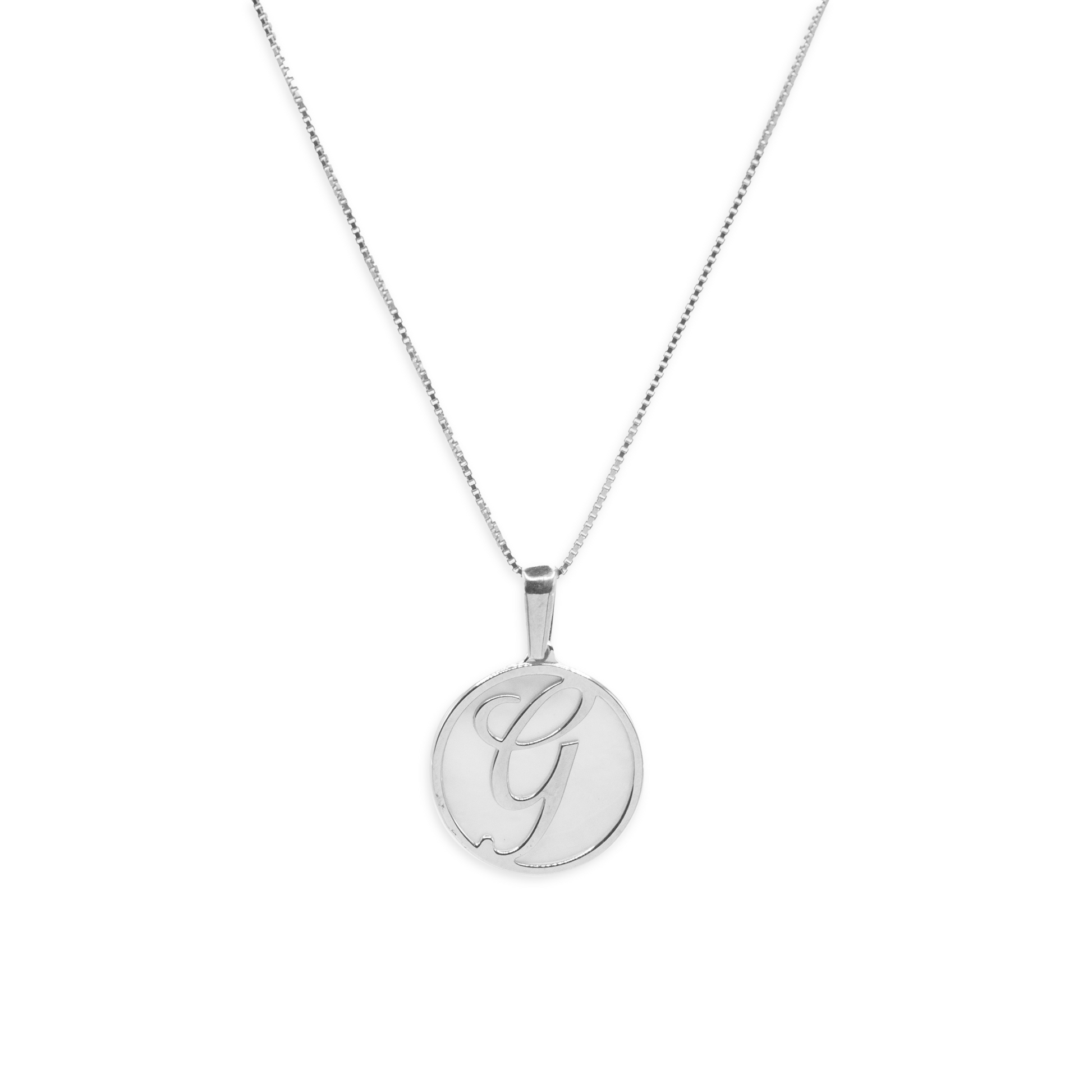 Mother-of-Pearl Letter Necklace
